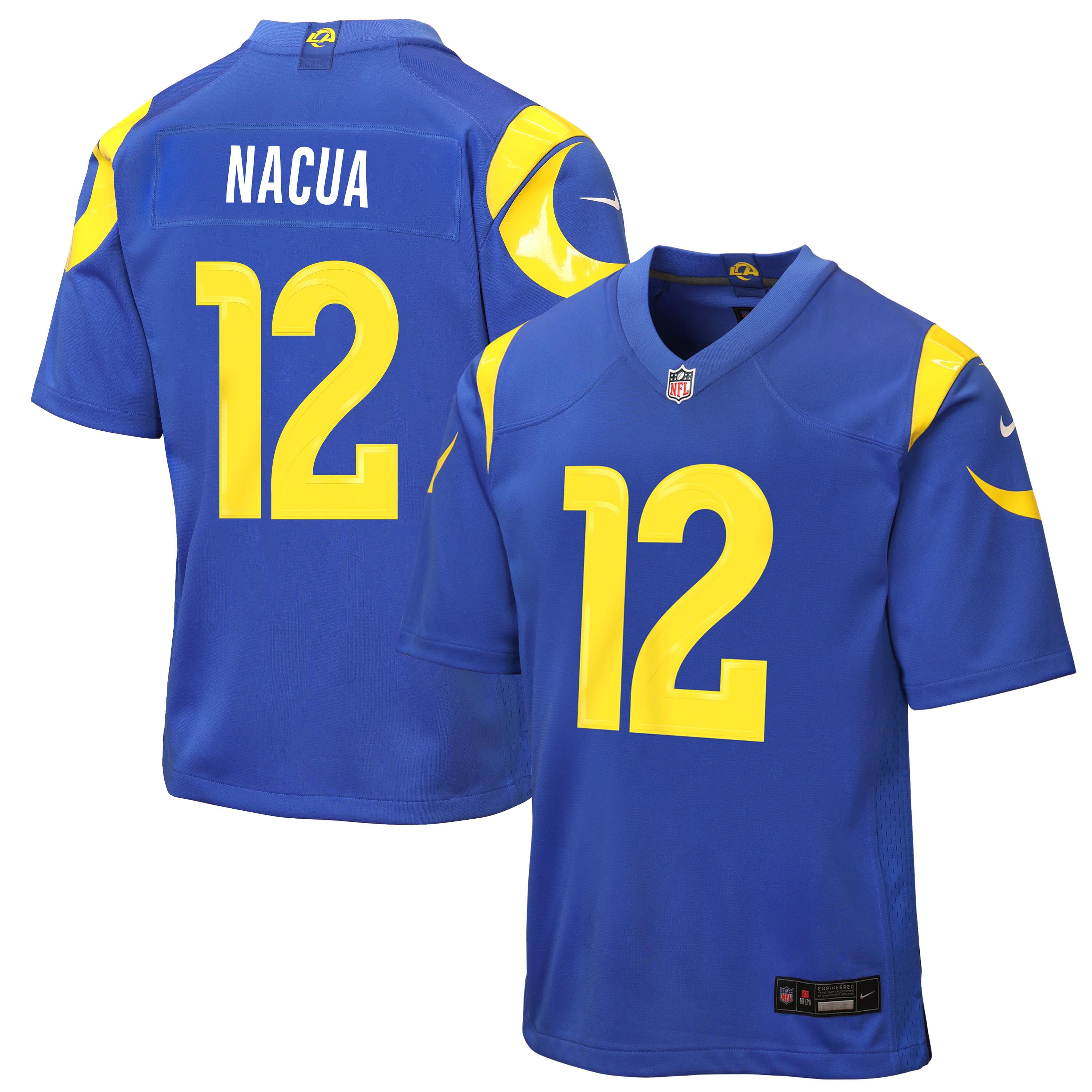 Puka Nacua Los Angeles Rams Youth Classic Sol Game Jersey - Royal - Image 2