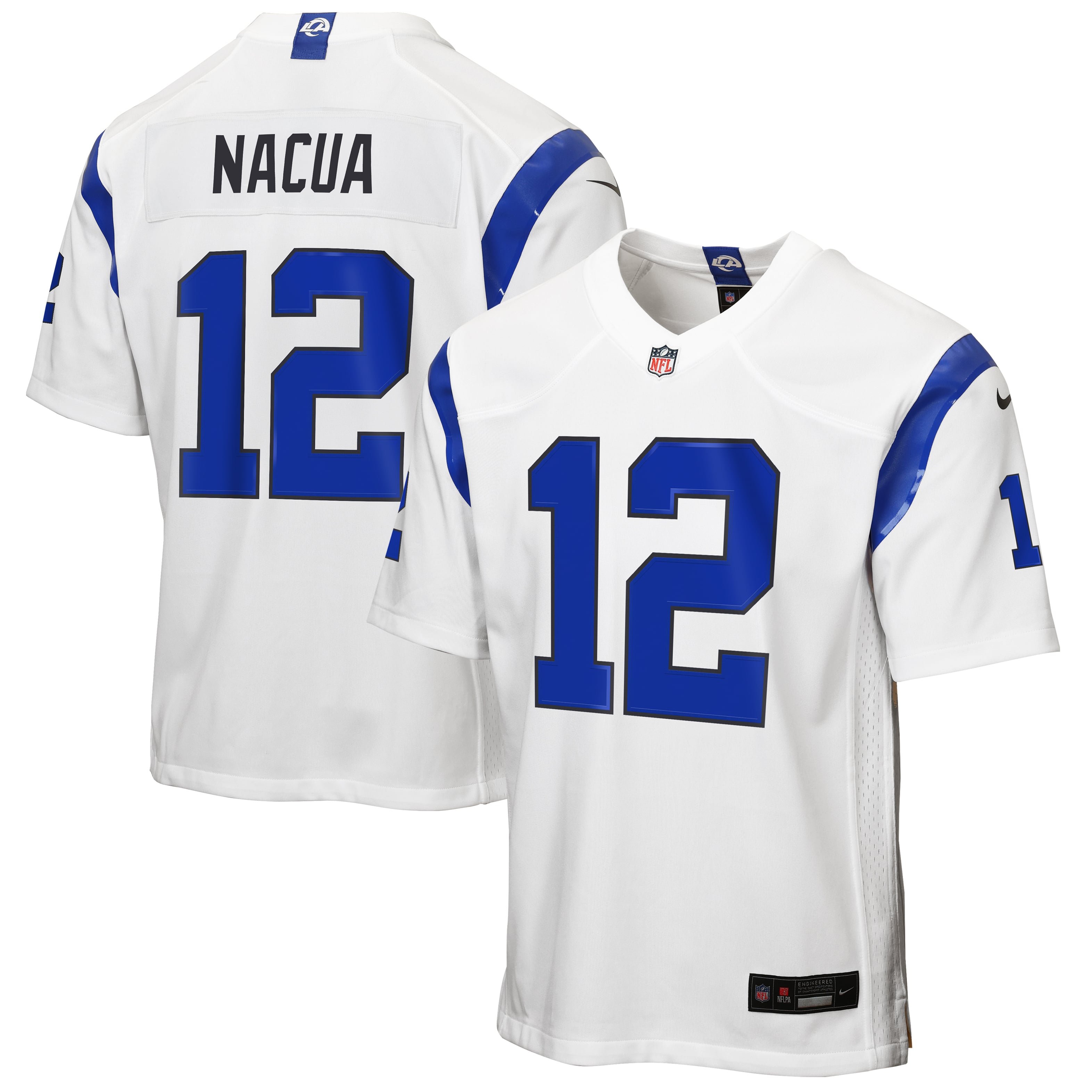 Puka Nacua Los Angeles Rams Youth Fearsome White Game Jersey - Image 2