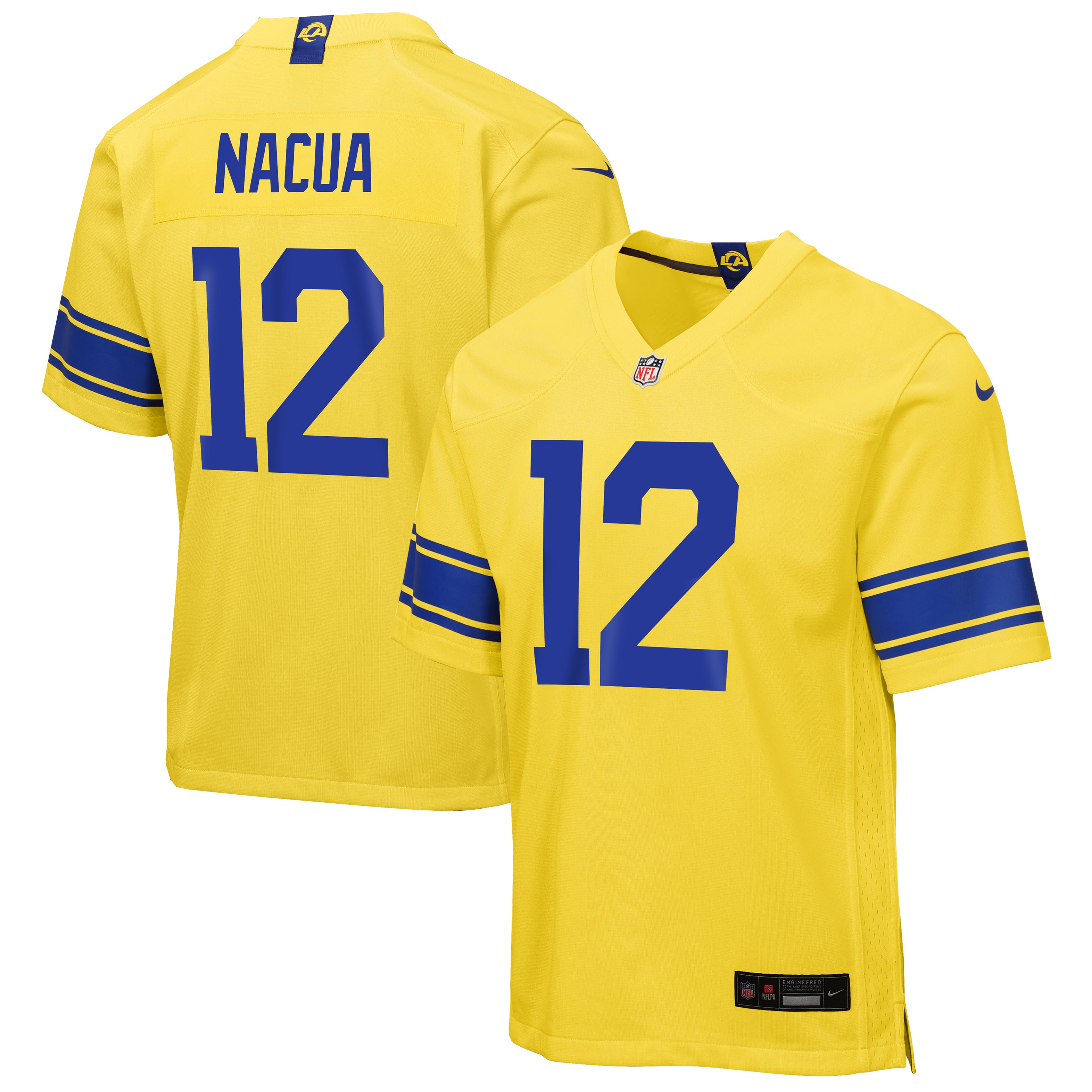 Puka Nacua Los Angeles Rams Youth Game Jersey - Gold - Image 2