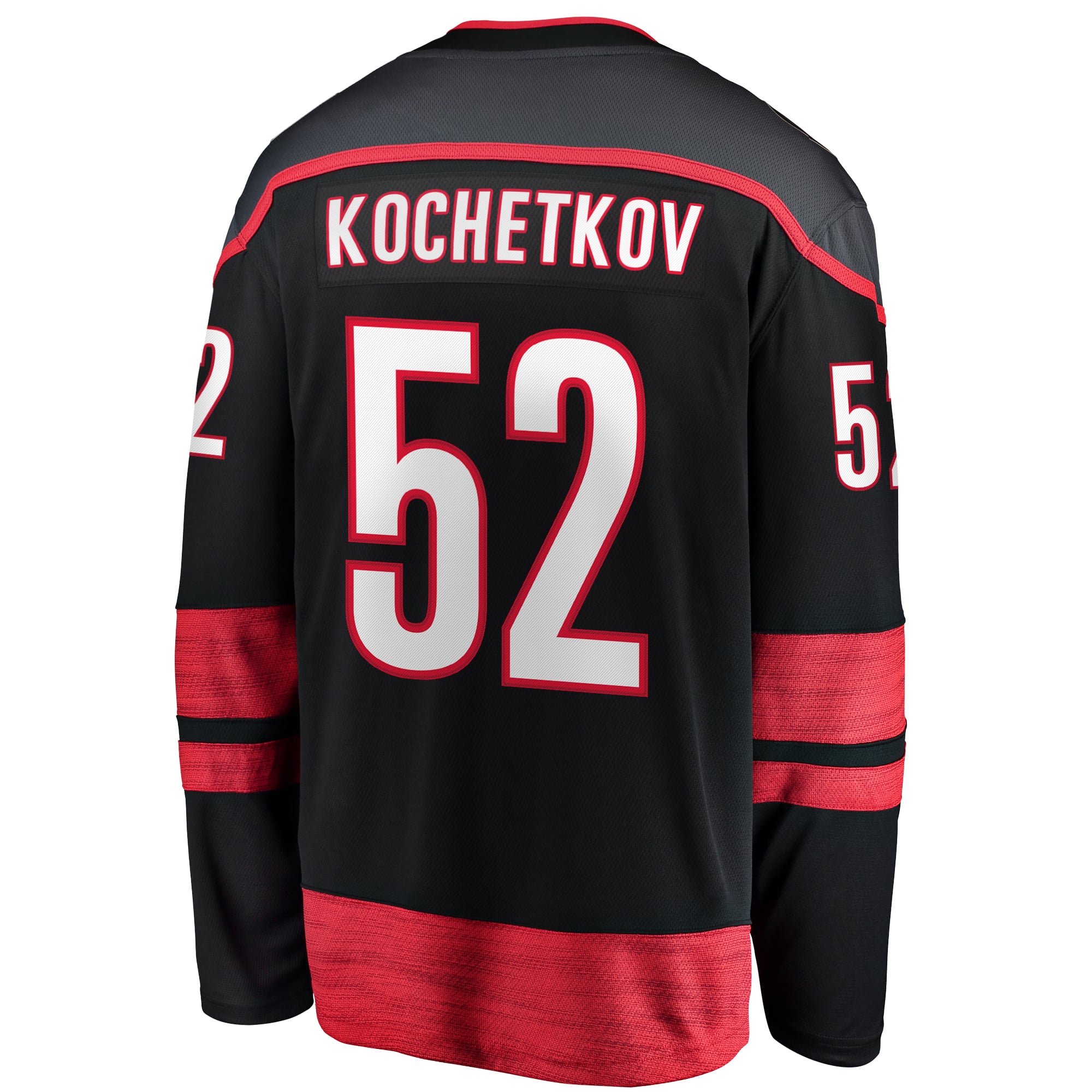 Pyotr Kochetkov Carolina Hurricanes Home Premier Breakaway Player Jersey - Black - Image 4