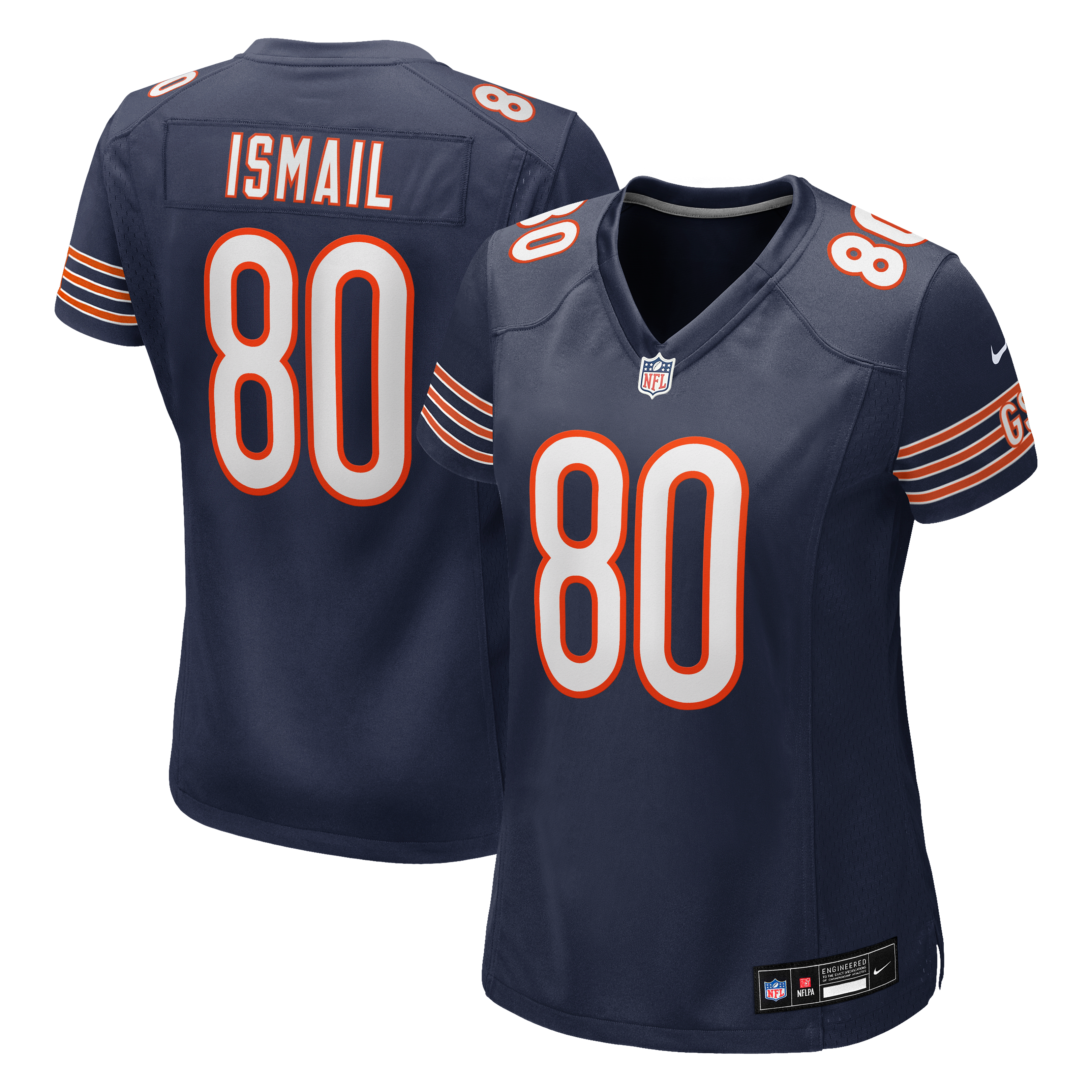 Qadir Ismail Chicago Bears Women's Team Game Jersey - Navy - Image 2