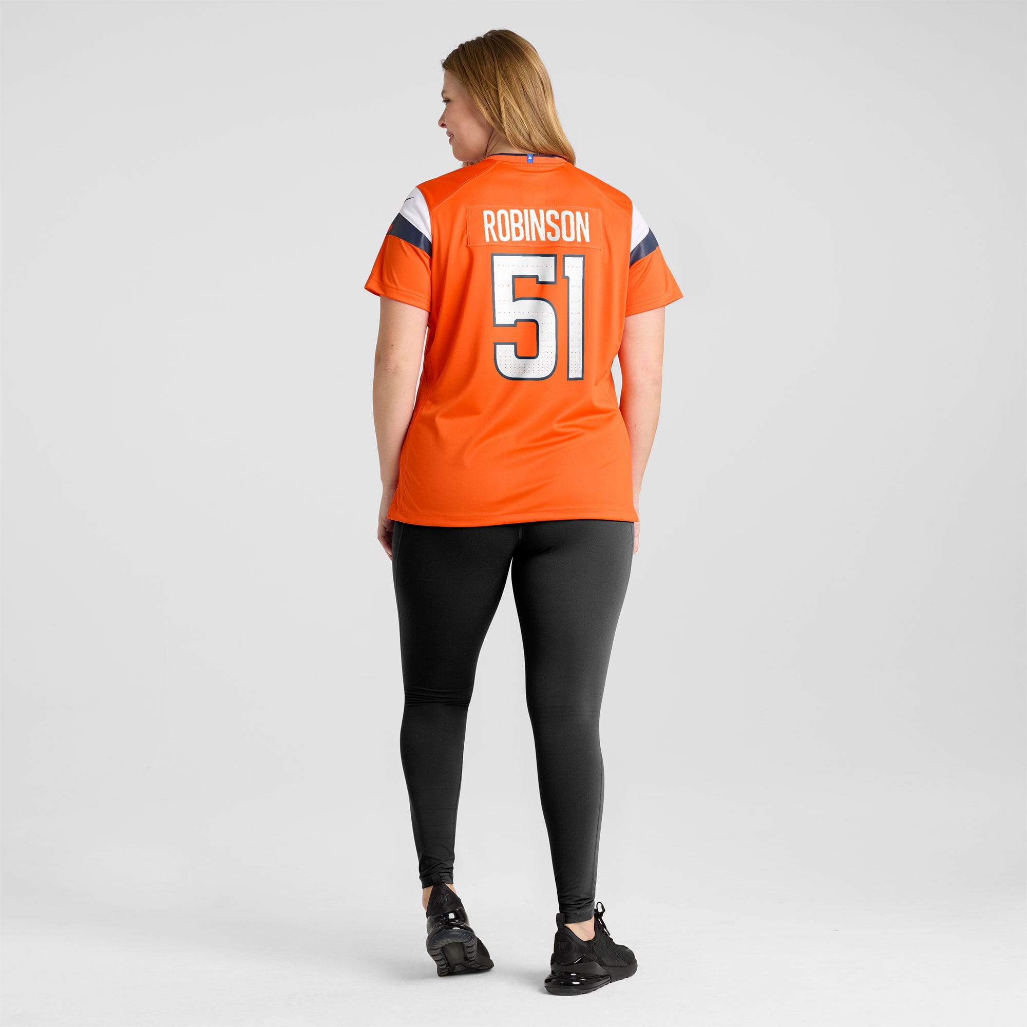 Que Robinson Denver Broncos Women's Team Game Jersey - Orange - Image 8