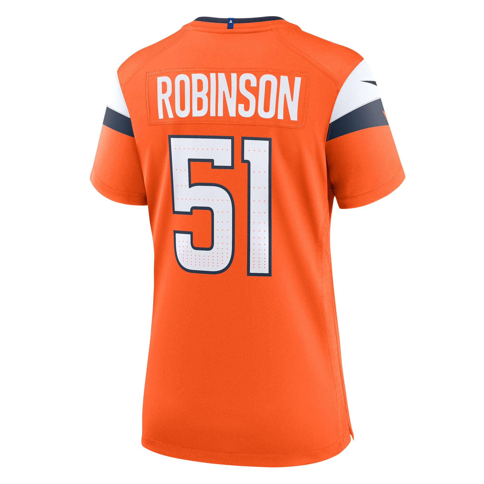 Que Robinson Denver Broncos Women's Team Game Jersey - Orange - Image 4