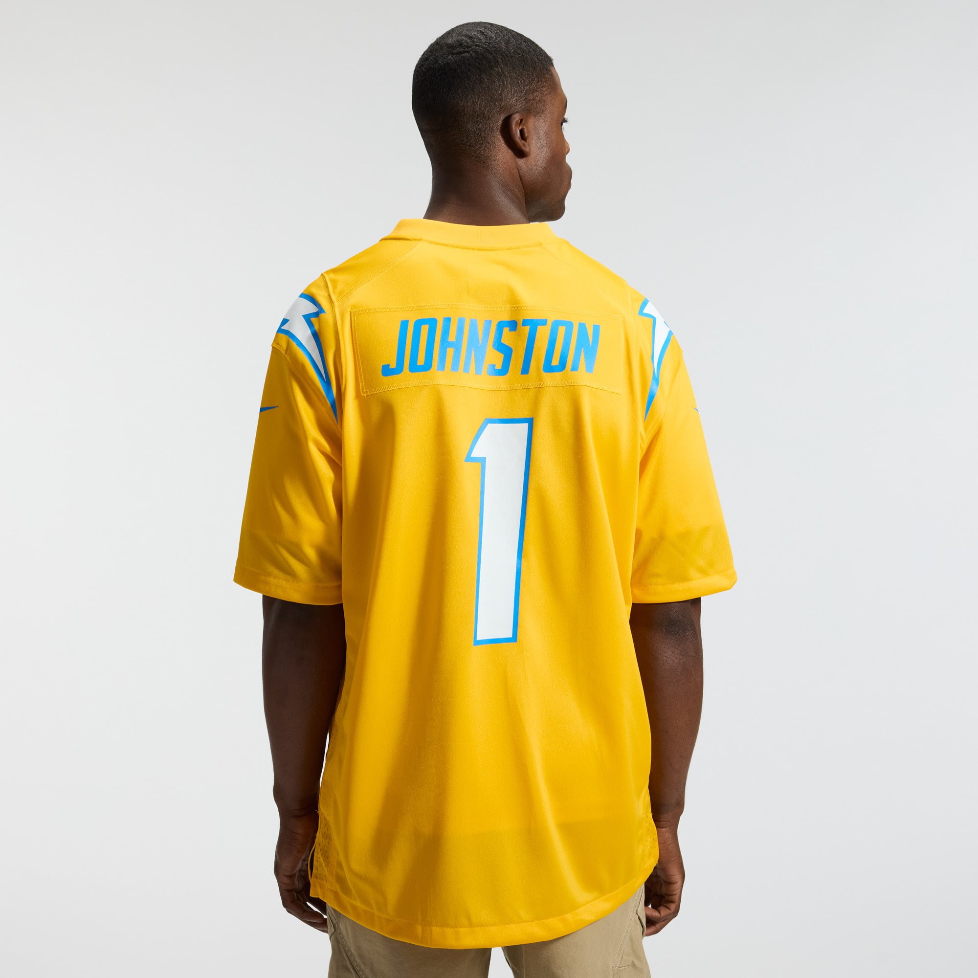 Quentin Johnston Los Angeles Chargers Alternate Charger Power Game Player Jersey - Gold - Image 5