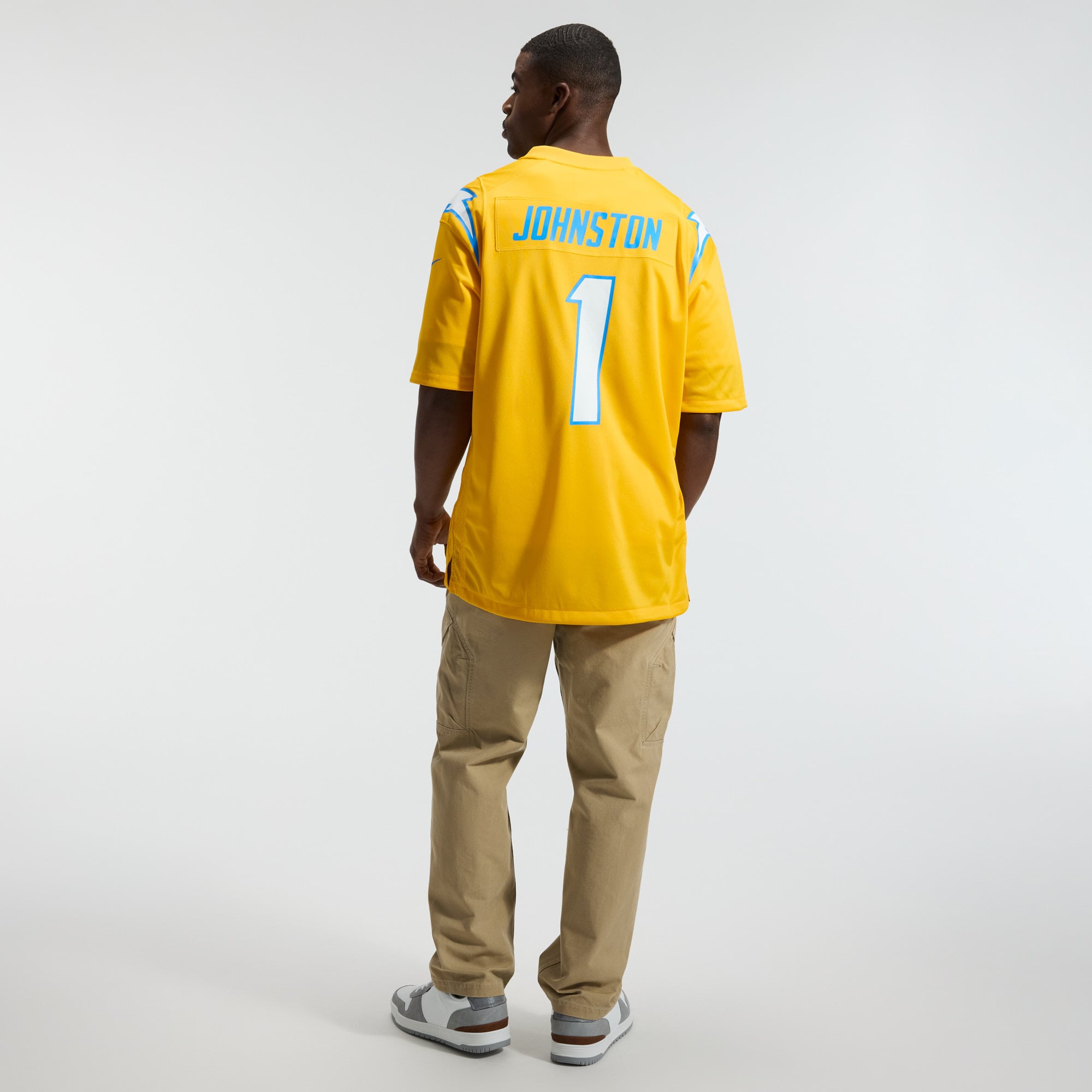 Quentin Johnston Los Angeles Chargers Alternate Charger Power Game Player Jersey - Gold - Image 7