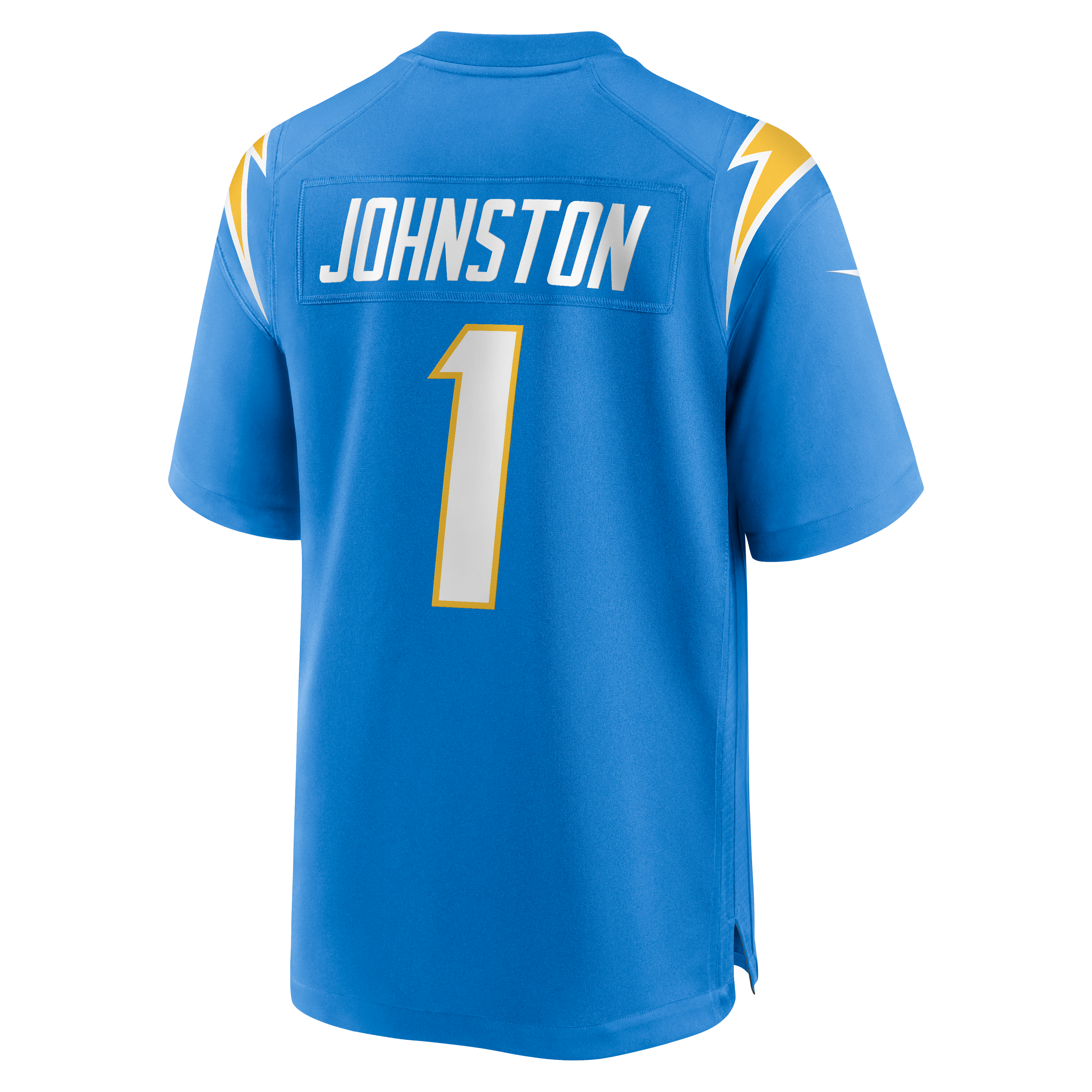 Quentin Johnston Los Angeles Chargers Alternate Super Chargers Game Player Jersey - Powder Blue - Image 4