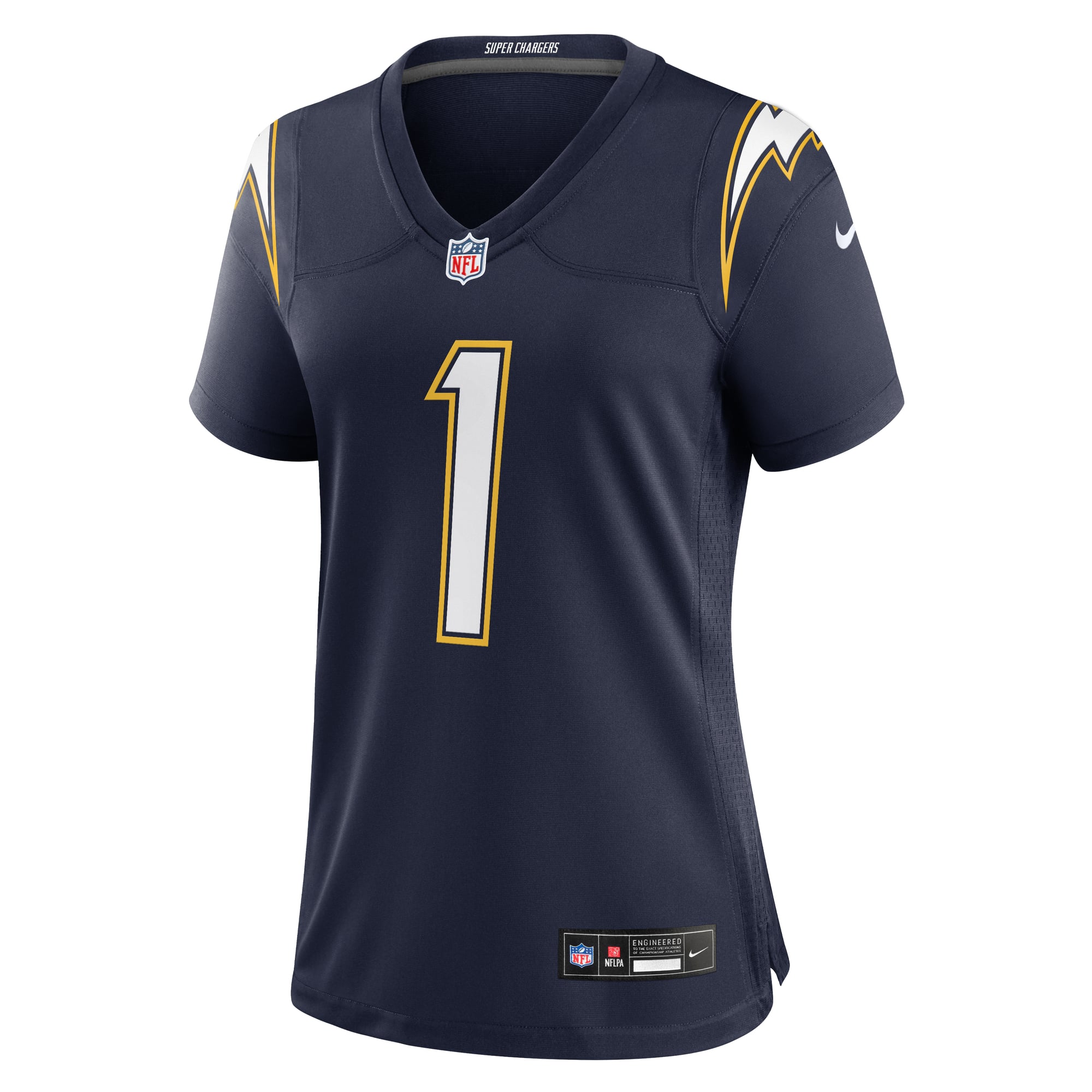 Quentin Johnston Los Angeles Chargers Women's Alternate Charger Power Game Jersey - Navy - Image 3