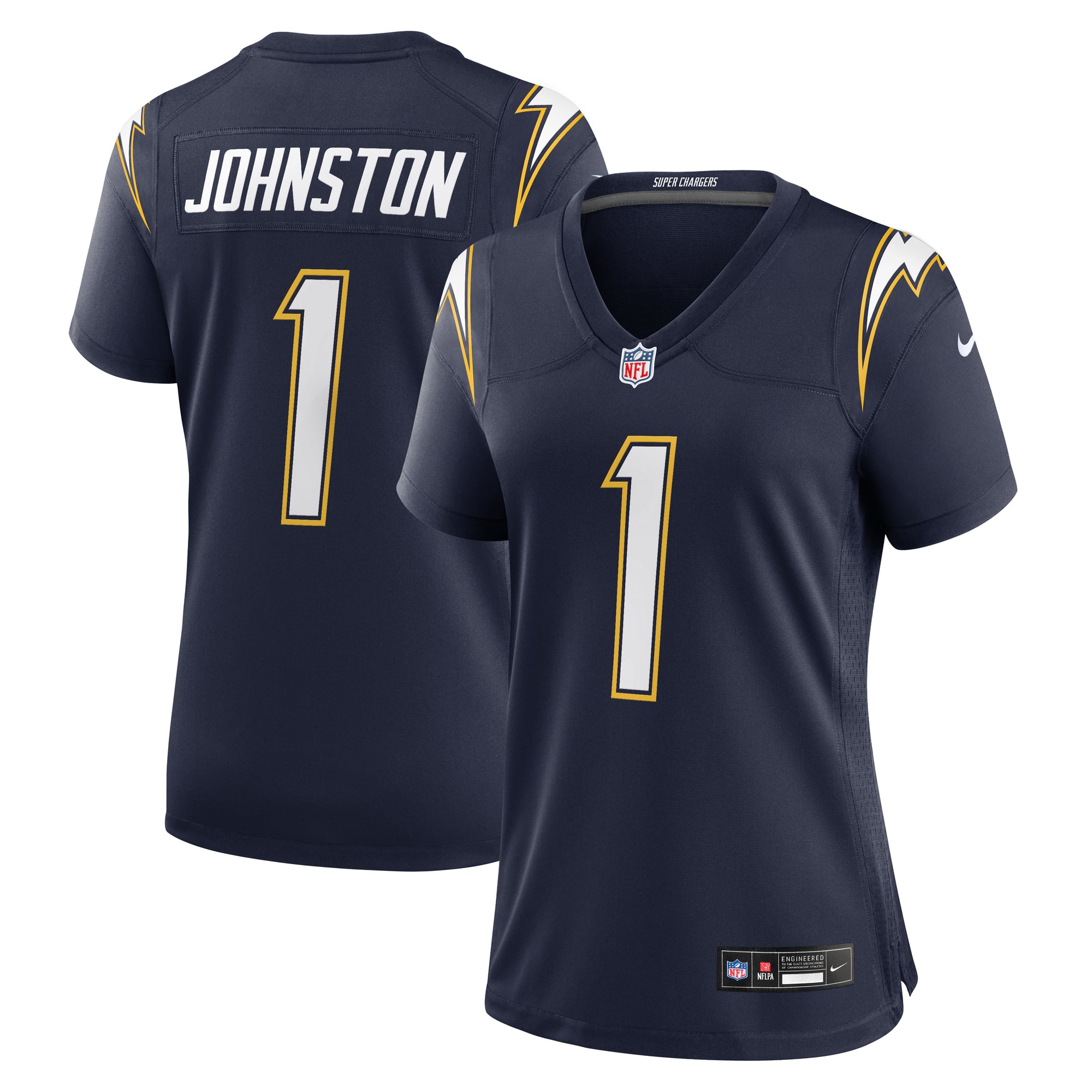 Quentin Johnston Los Angeles Chargers Women's Alternate Charger Power Game Jersey - Navy