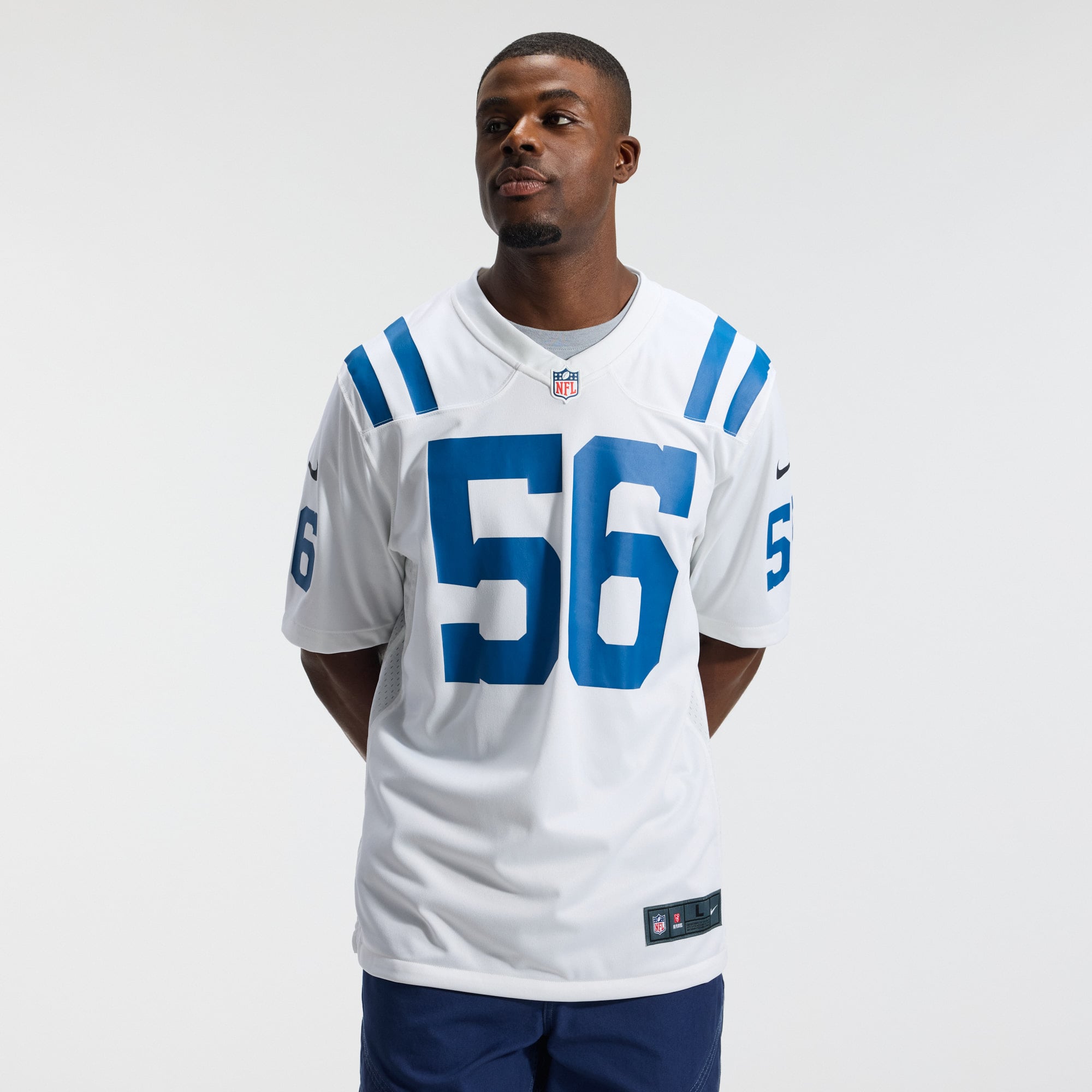 Quenton Nelson Indianapolis Colts Game Player Jersey - White - Image 4