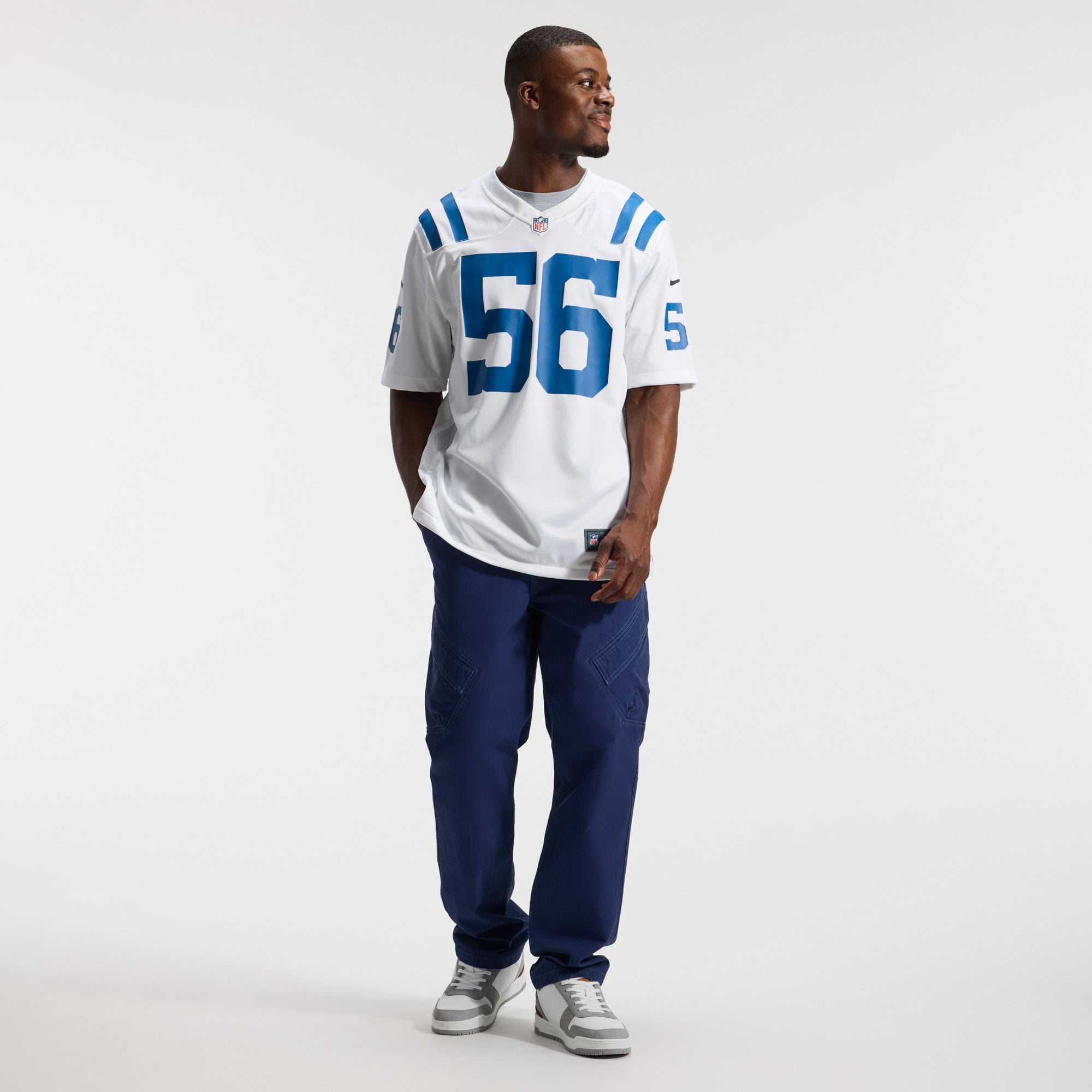 Quenton Nelson Indianapolis Colts Game Player Jersey - White - Image 6