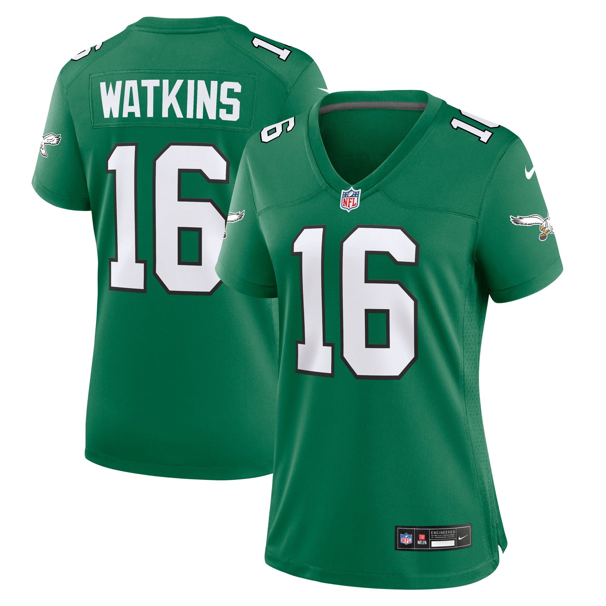 Quez Watkins Philadelphia Eagles Women's Alternate Game Jersey - Kelly Green - Image 2