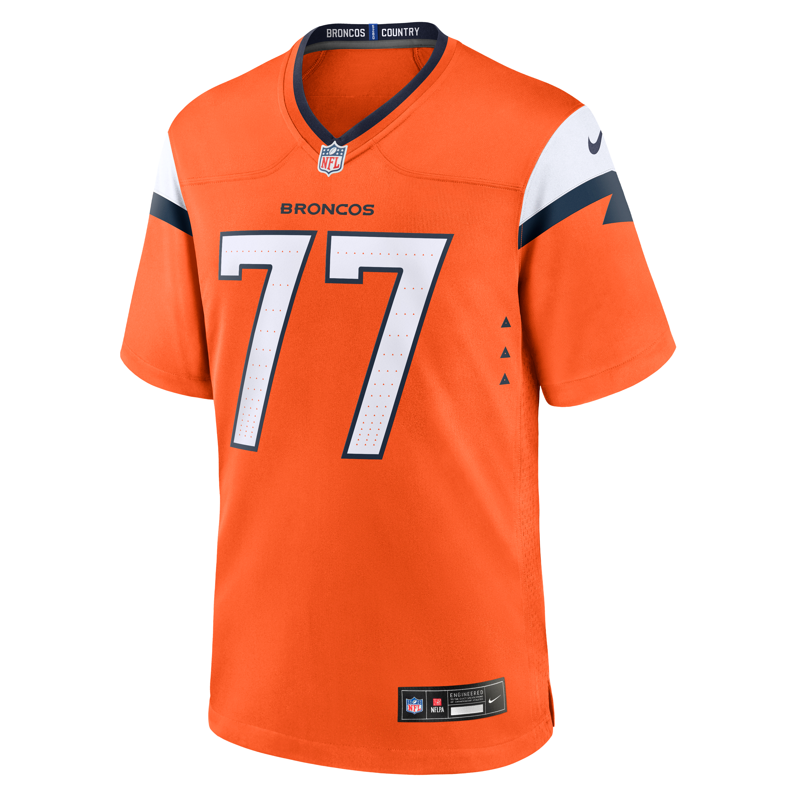 Quinn Meinerz Denver Broncos Team Game Jersey - Orange - Image 3