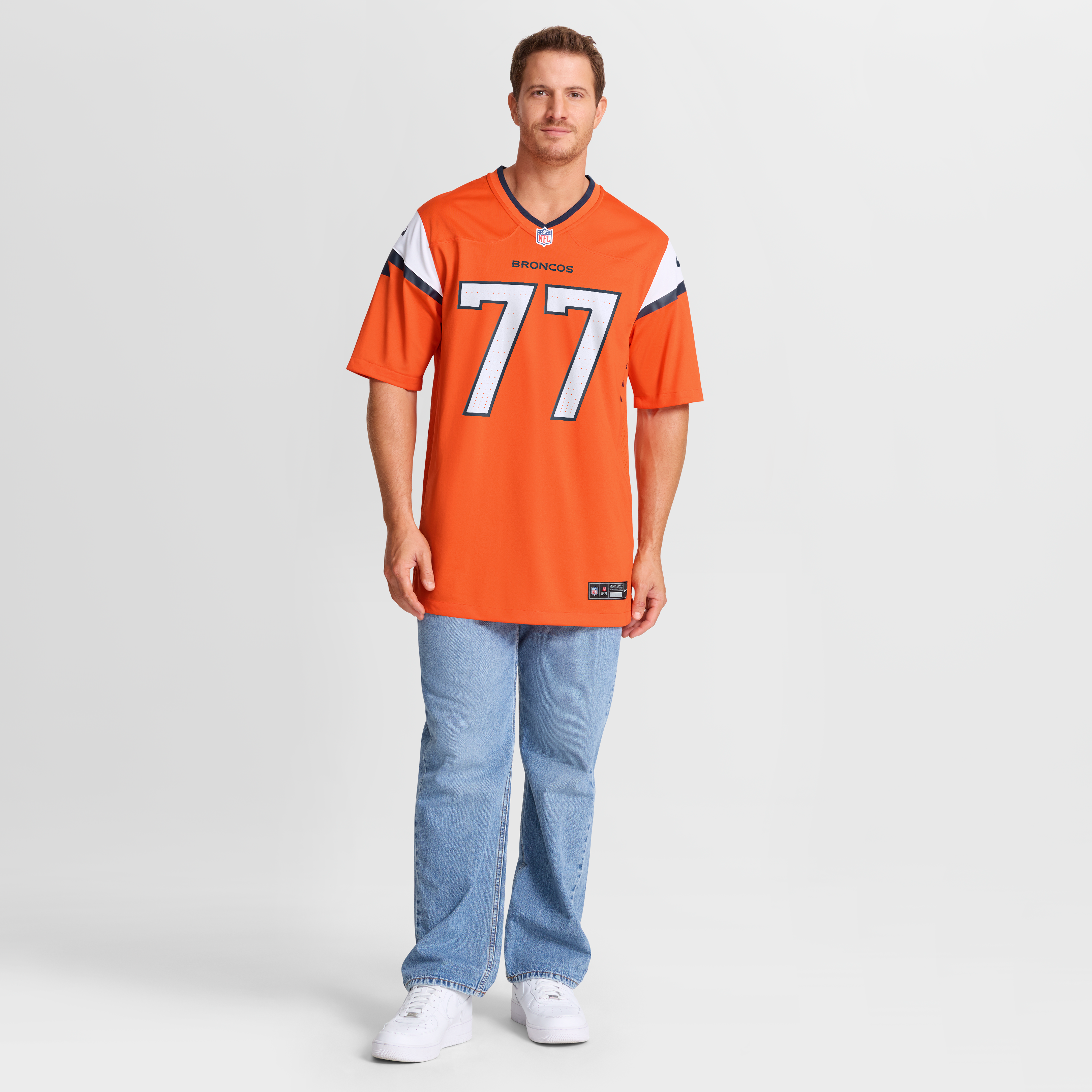 Quinn Meinerz Denver Broncos Team Game Jersey - Orange - Image 8