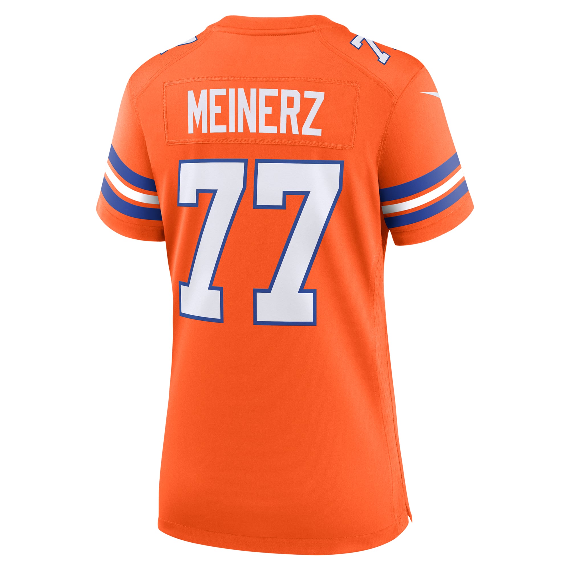 Quinn Meinerz Denver Broncos Women's Mile High Collection 1977 Throwback Player Game Jersey - Orange - Image 4