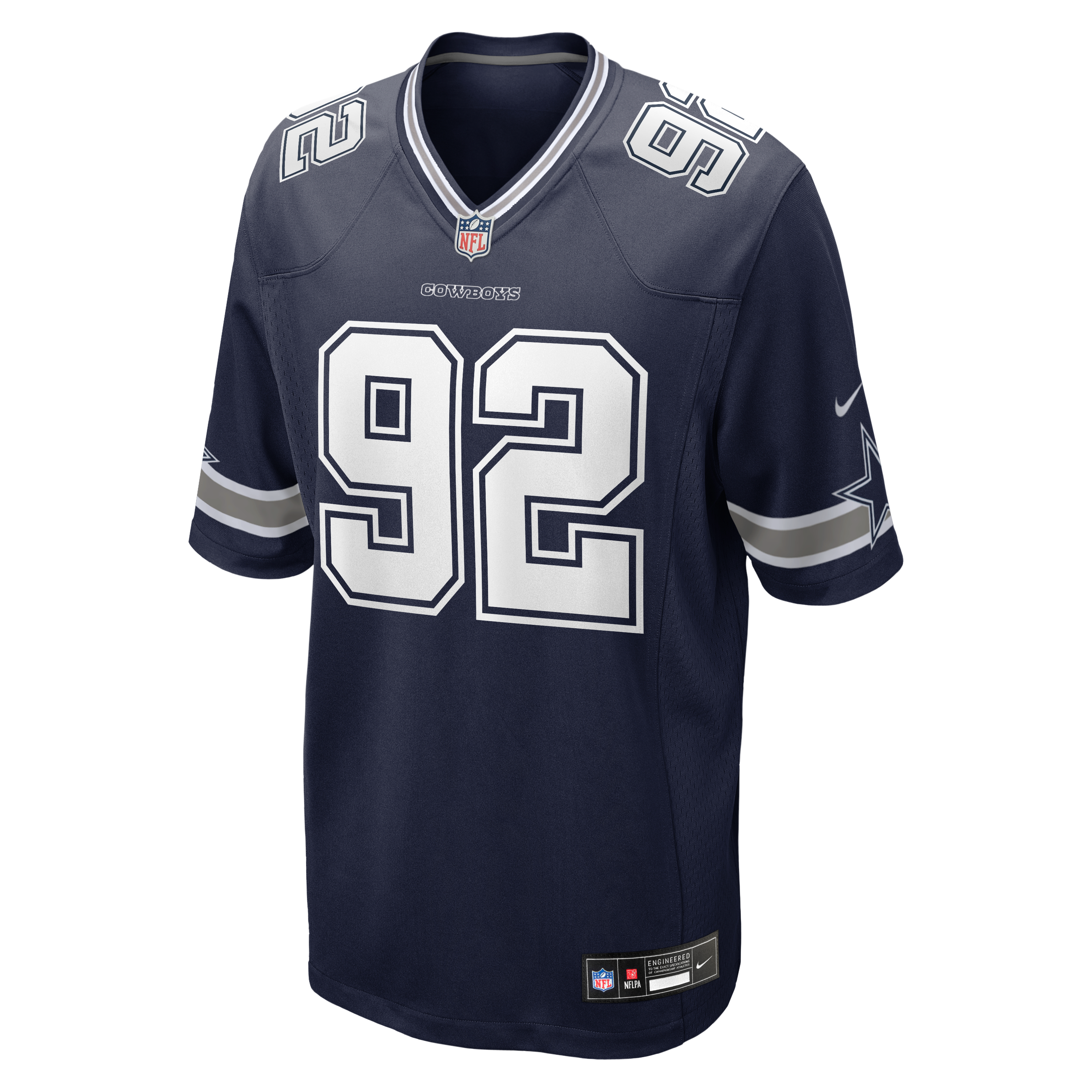 Quinnen Williams Dallas Cowboys Team Game Jersey - Navy - Image 3