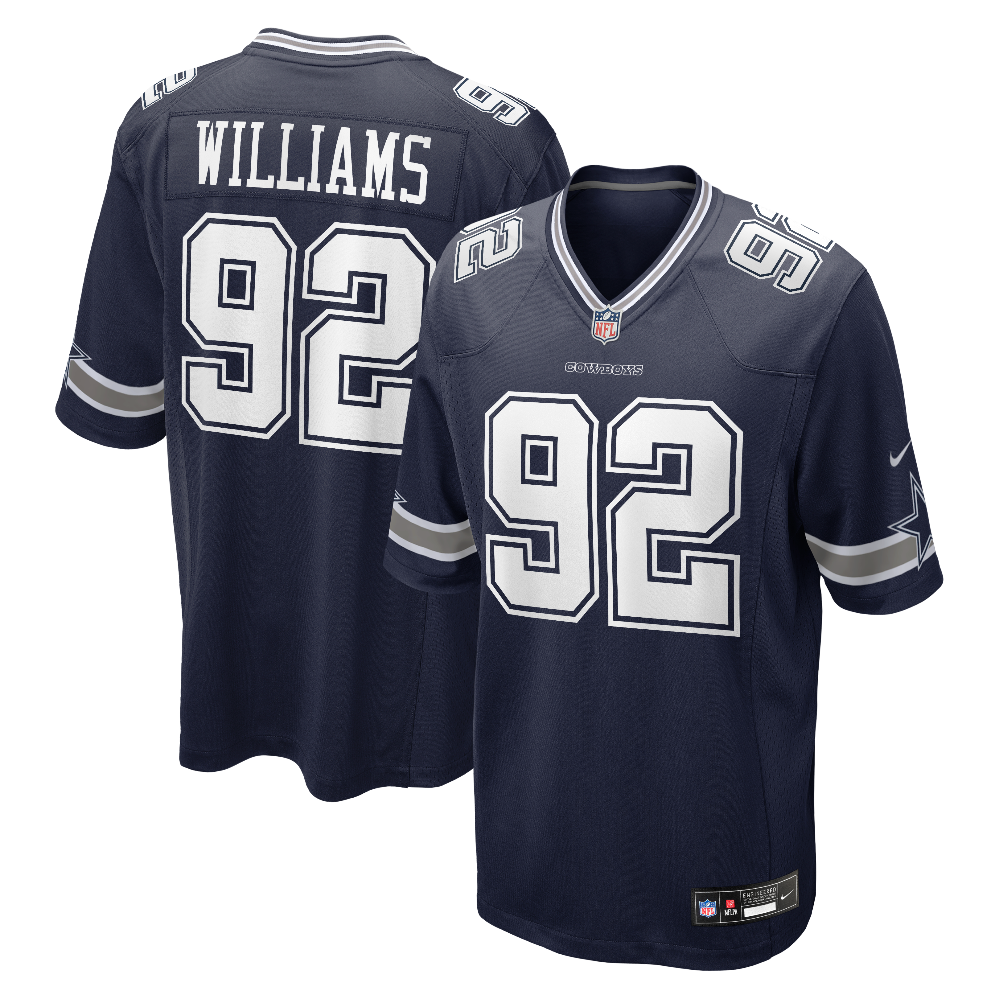 Quinnen Williams Dallas Cowboys Team Game Jersey - Navy