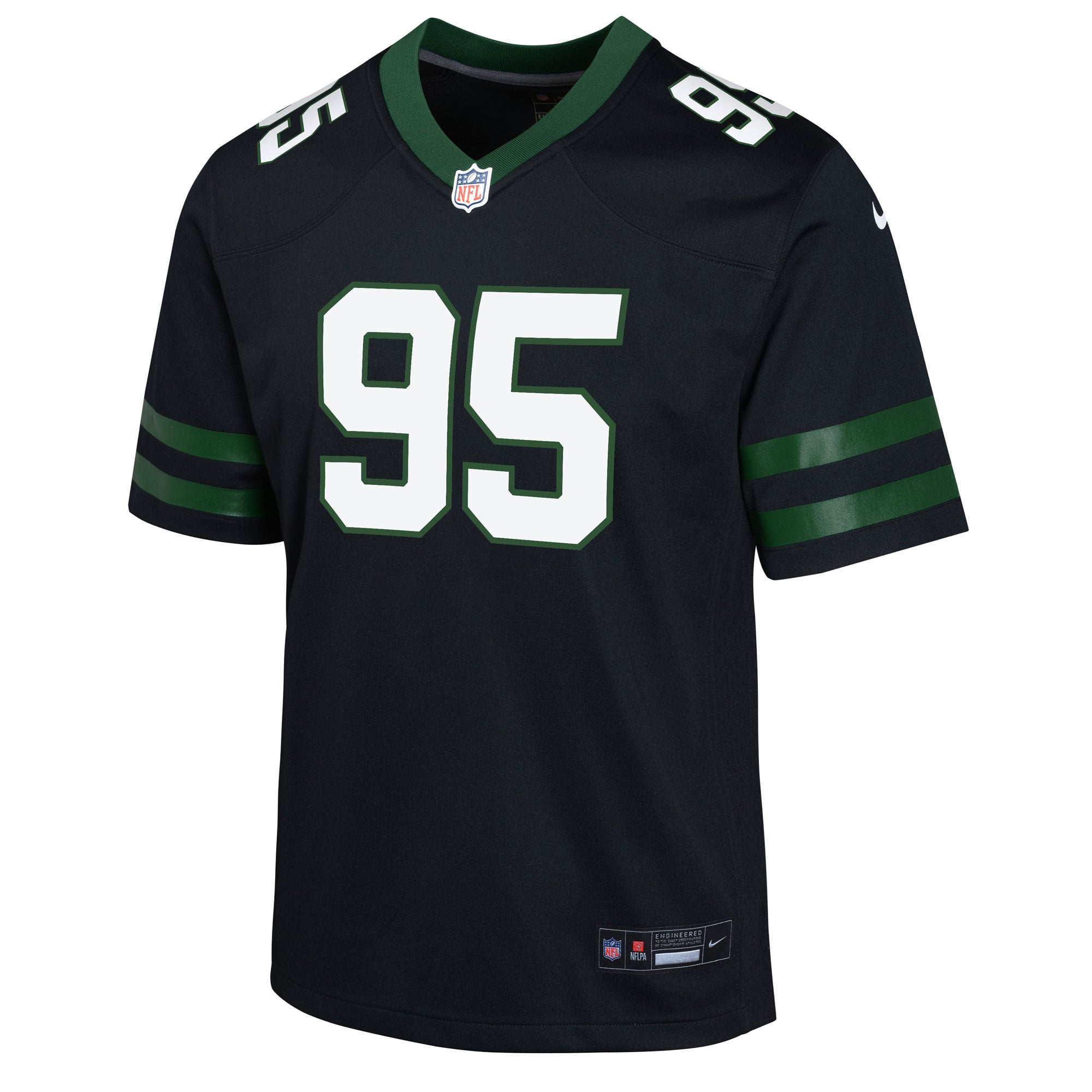 Quinnen Williams New York Jets Youth Game Jersey - Black - Image 3