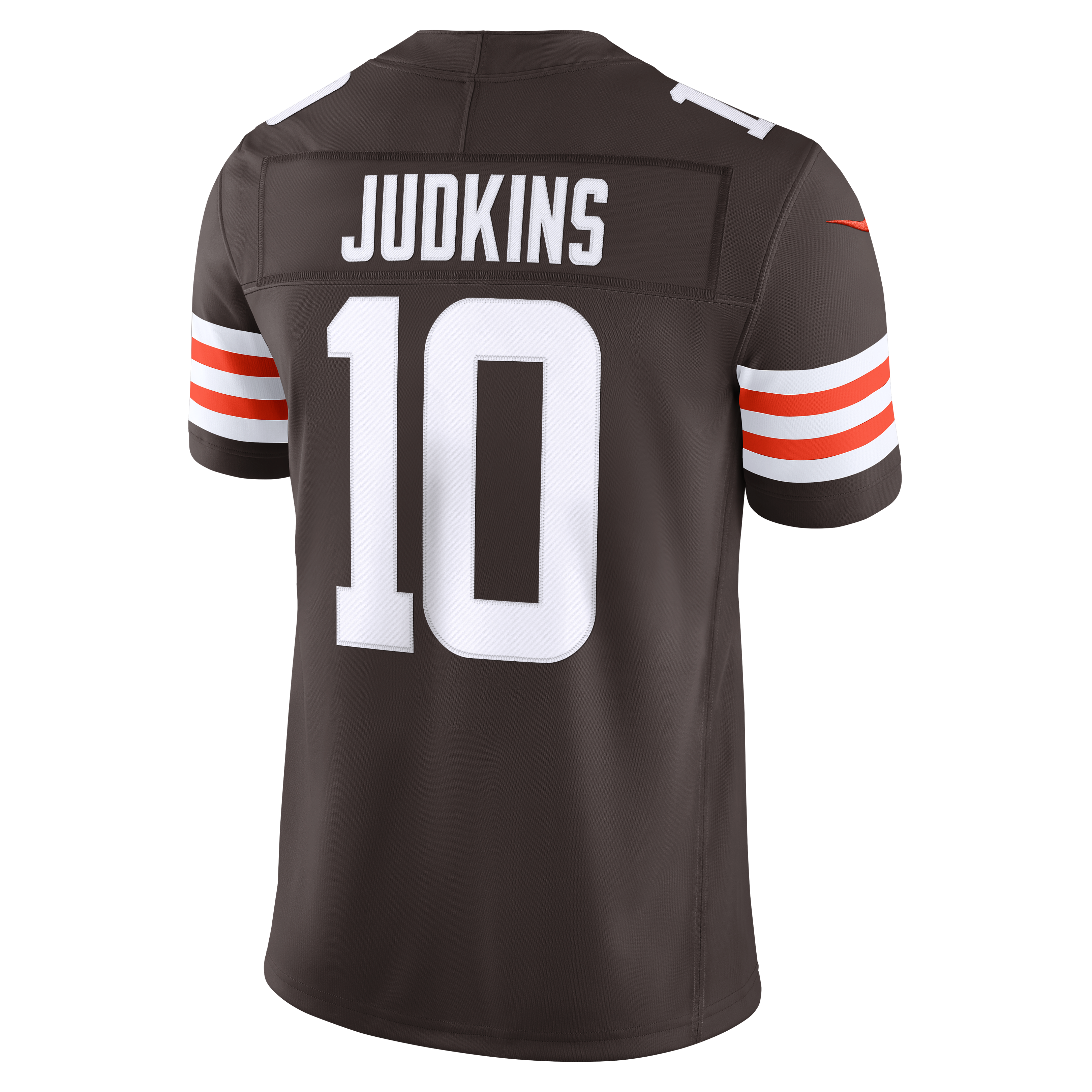 Quinshon Judkins Cleveland Browns Team Vapor F.U.S.E. Stitched Limited Jersey - Brown - Image 8