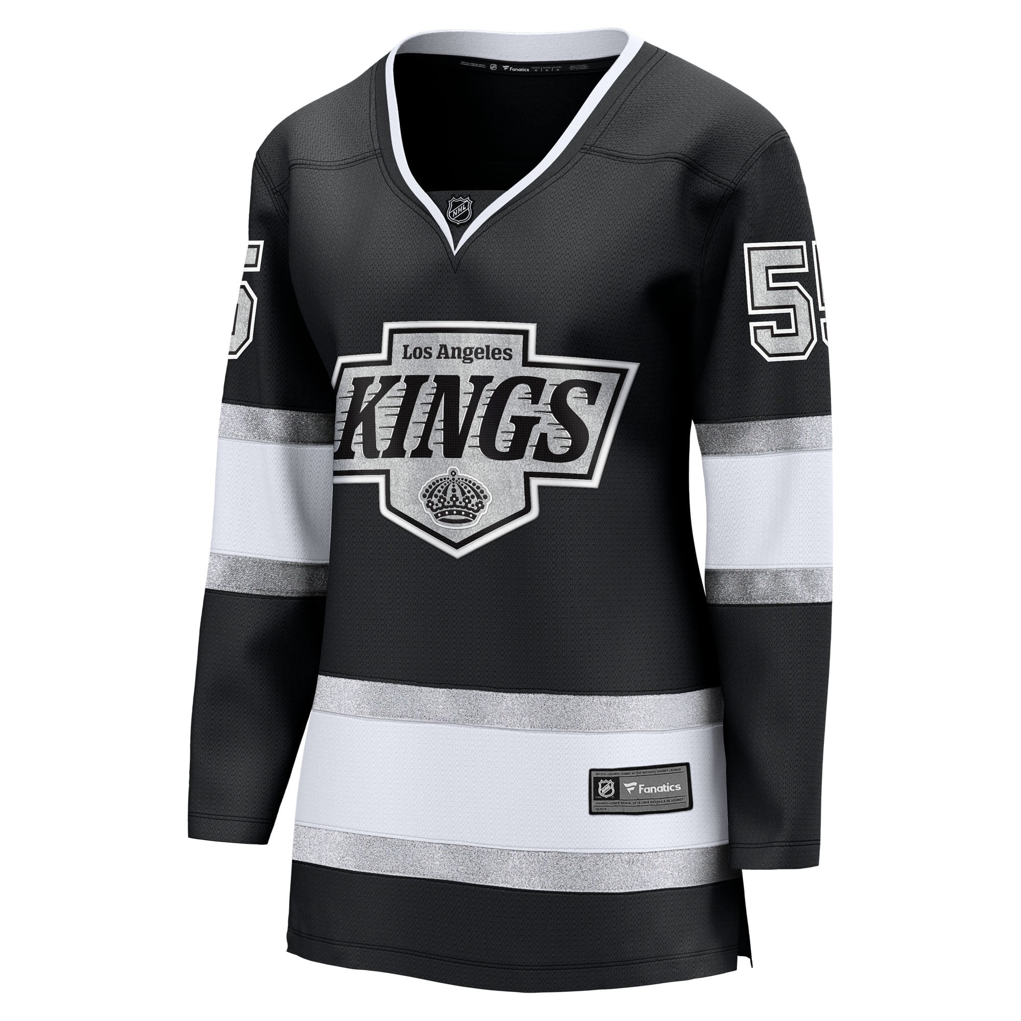 Quinton Byfield Los Angeles Kings Women's Home Breakaway Jersey - Black - Image 3