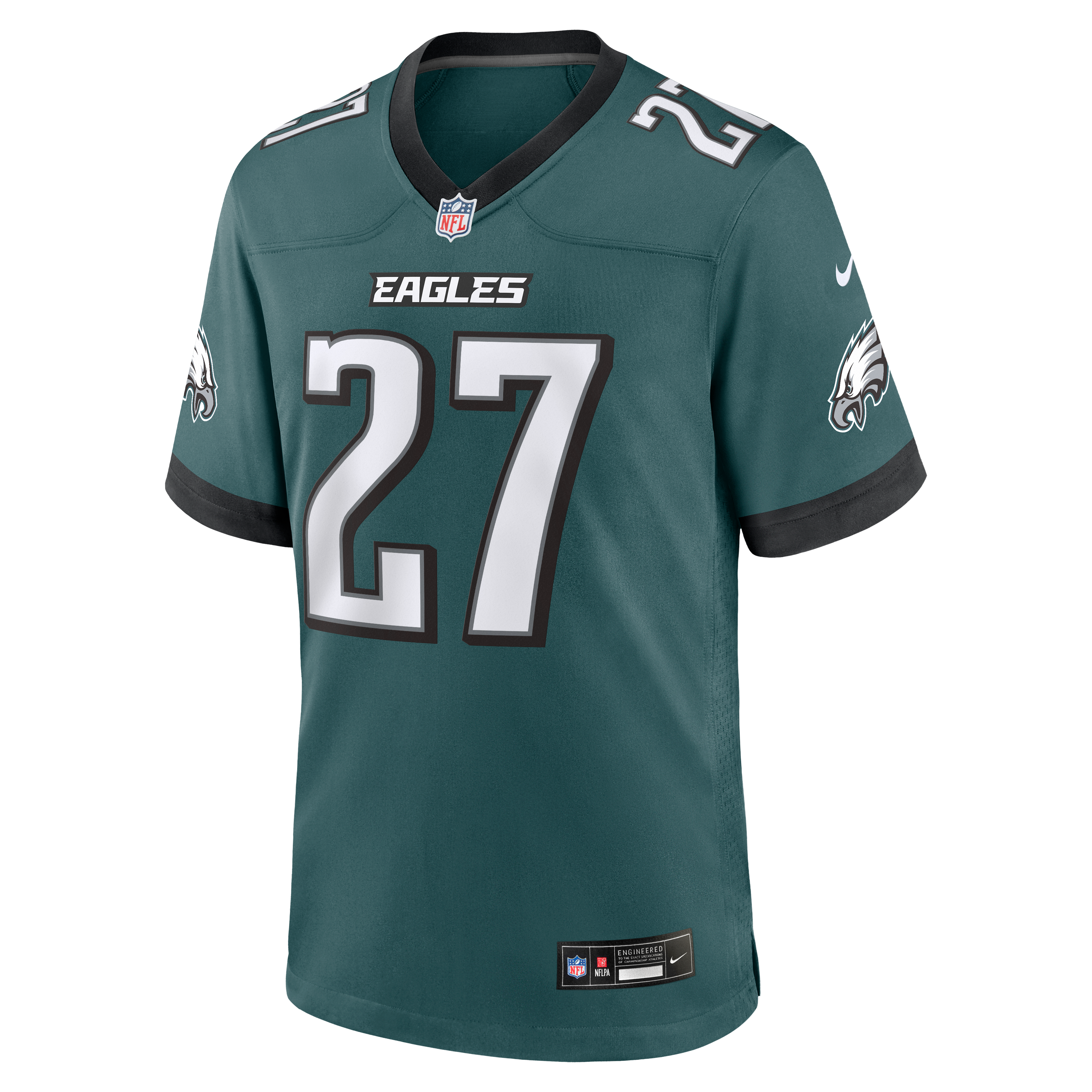 Quinyon Mitchell Philadelphia Eagles Team Game Jersey - Midnight Green - Image 3