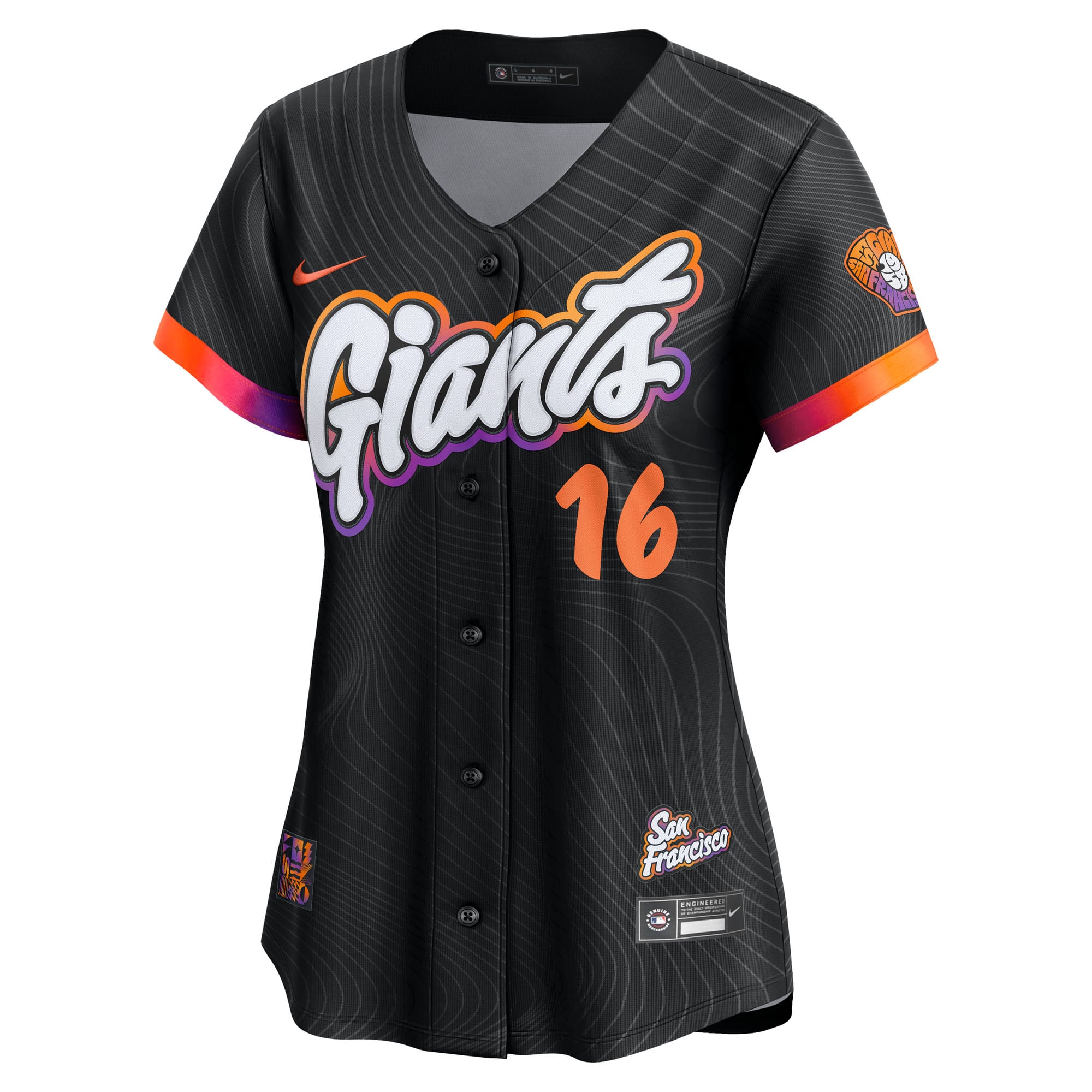 Rafael Devers San Francisco Giants Women's 2025 City Connect Limited Player Jersey - Black - Image 3