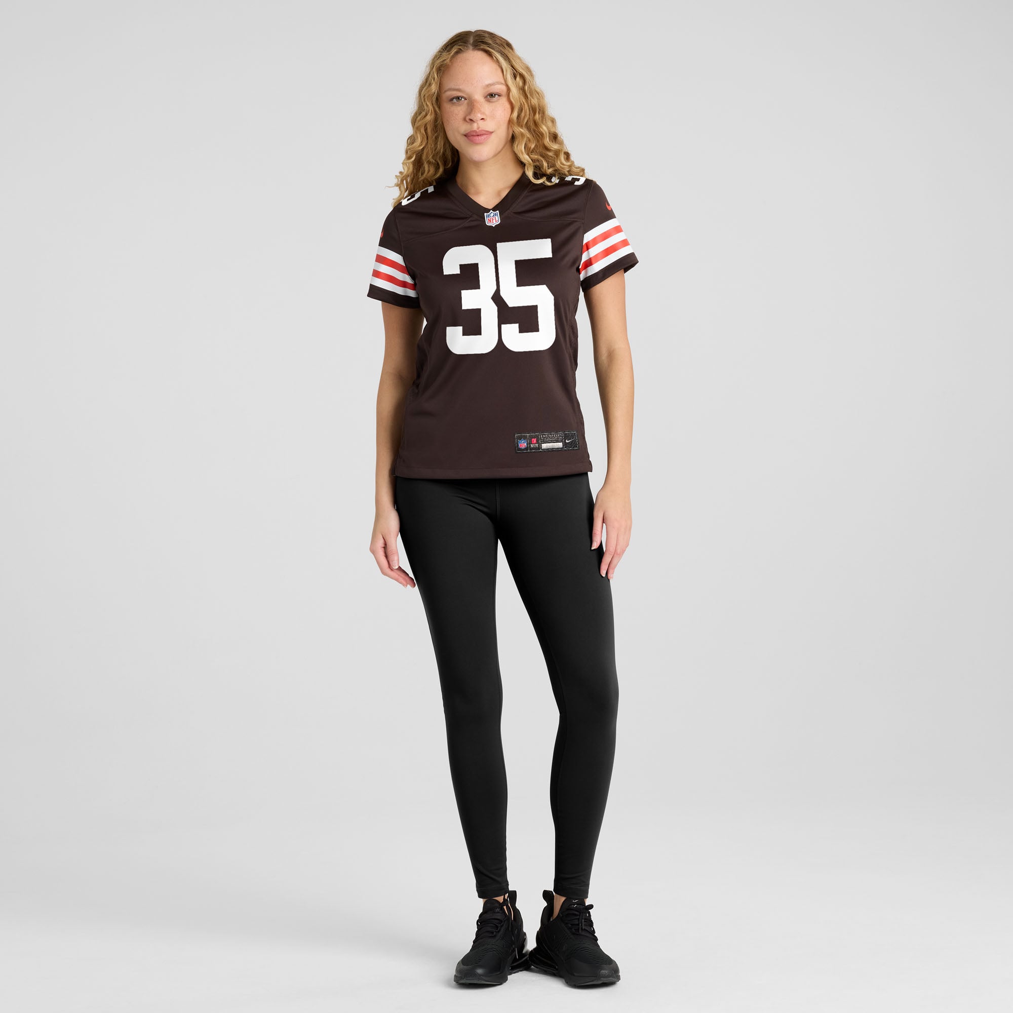 Raheim Sanders Cleveland Browns Women's Team Game Jersey - Brown - Image 5