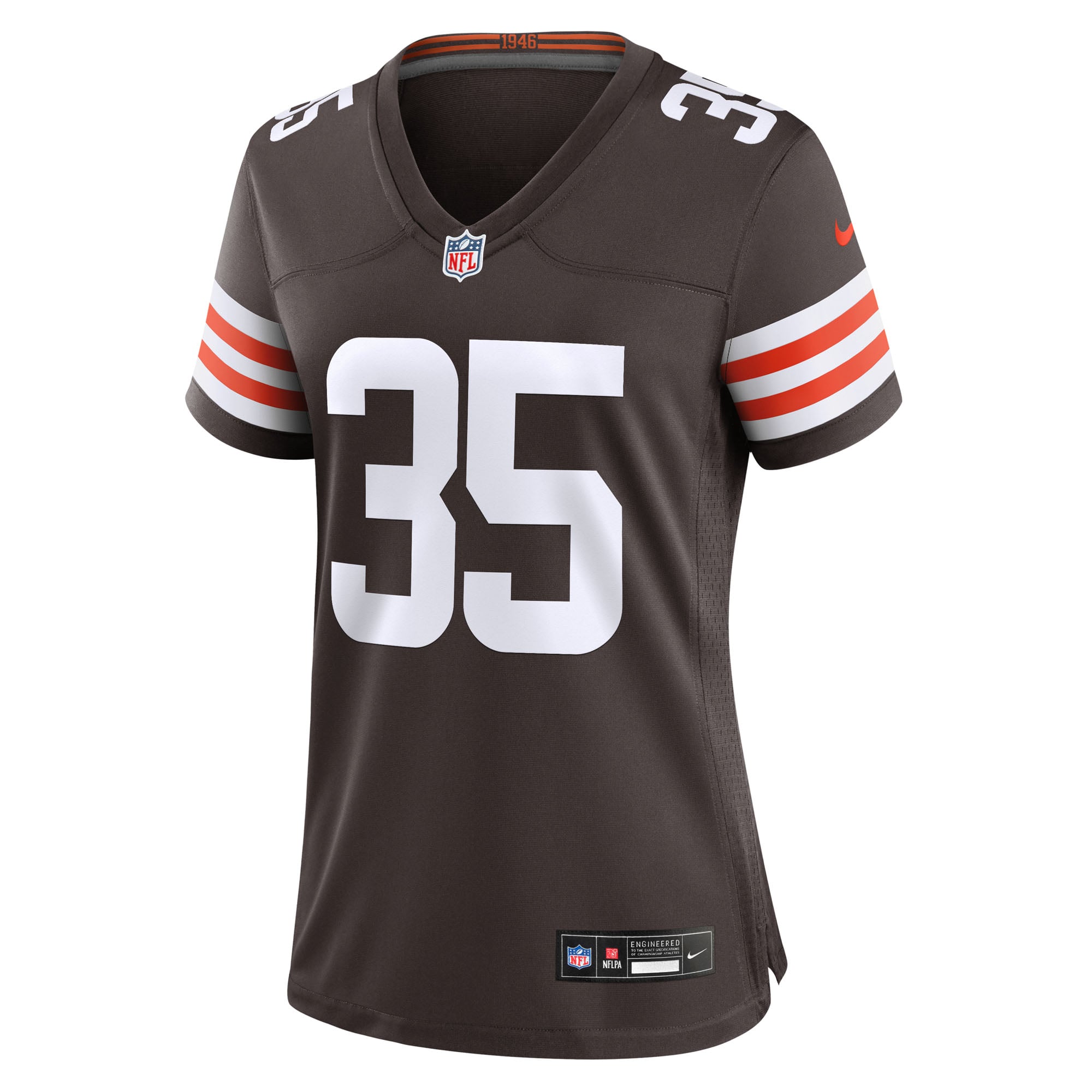 Raheim Sanders Cleveland Browns Women's Team Game Jersey - Brown - Image 3