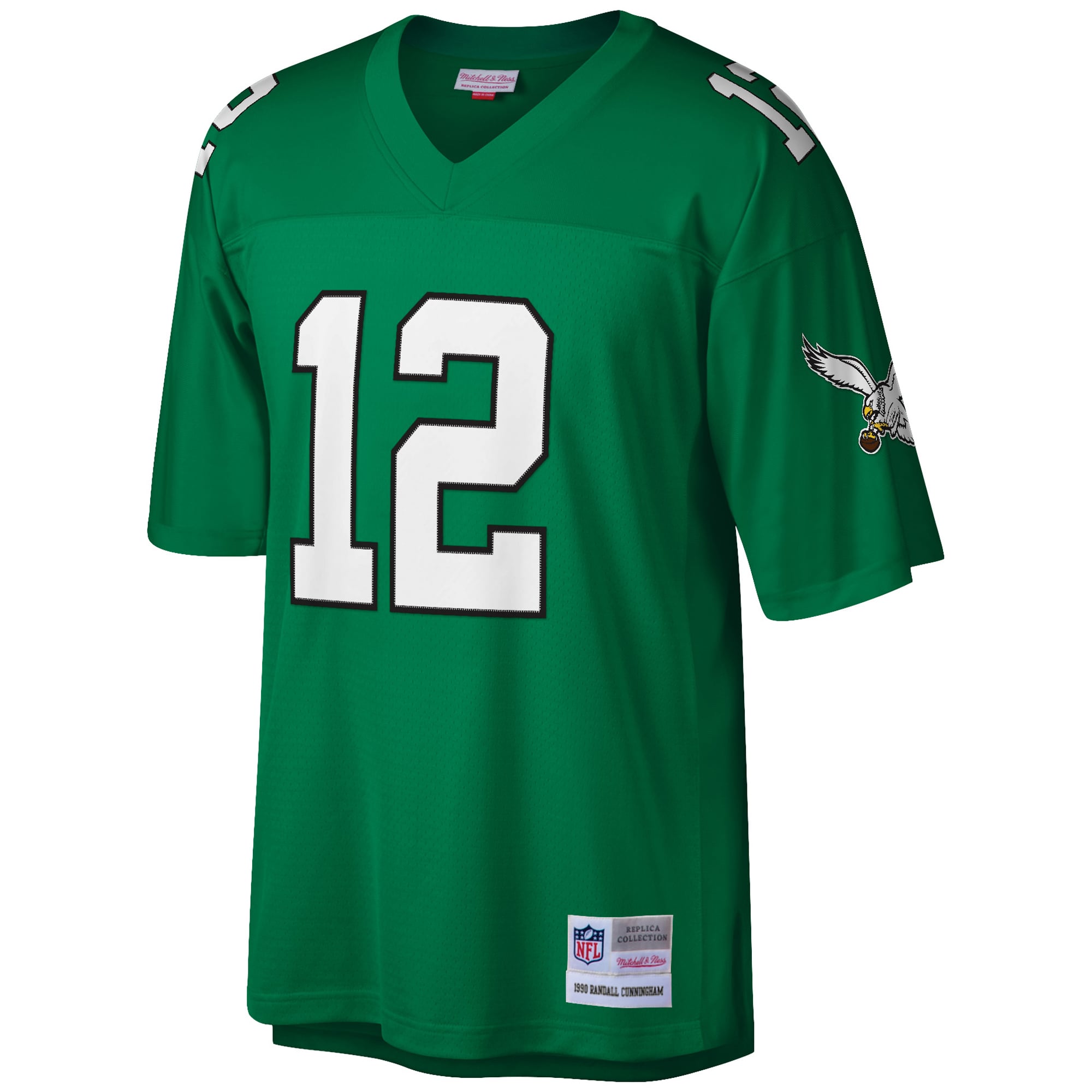 Randall Cunningham Philadelphia Eagles Big & Tall 1990 Retired Player Jersey - Kelly Green - Image 3