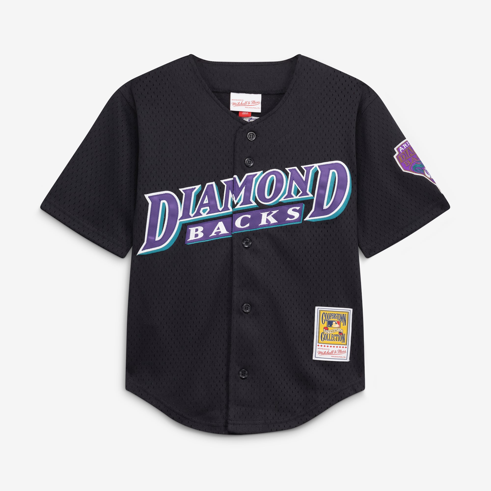 Randy Johnson Arizona Diamondbacks Youth Cooperstown Collection Mesh Batting Practice Jersey - Black - Image 3