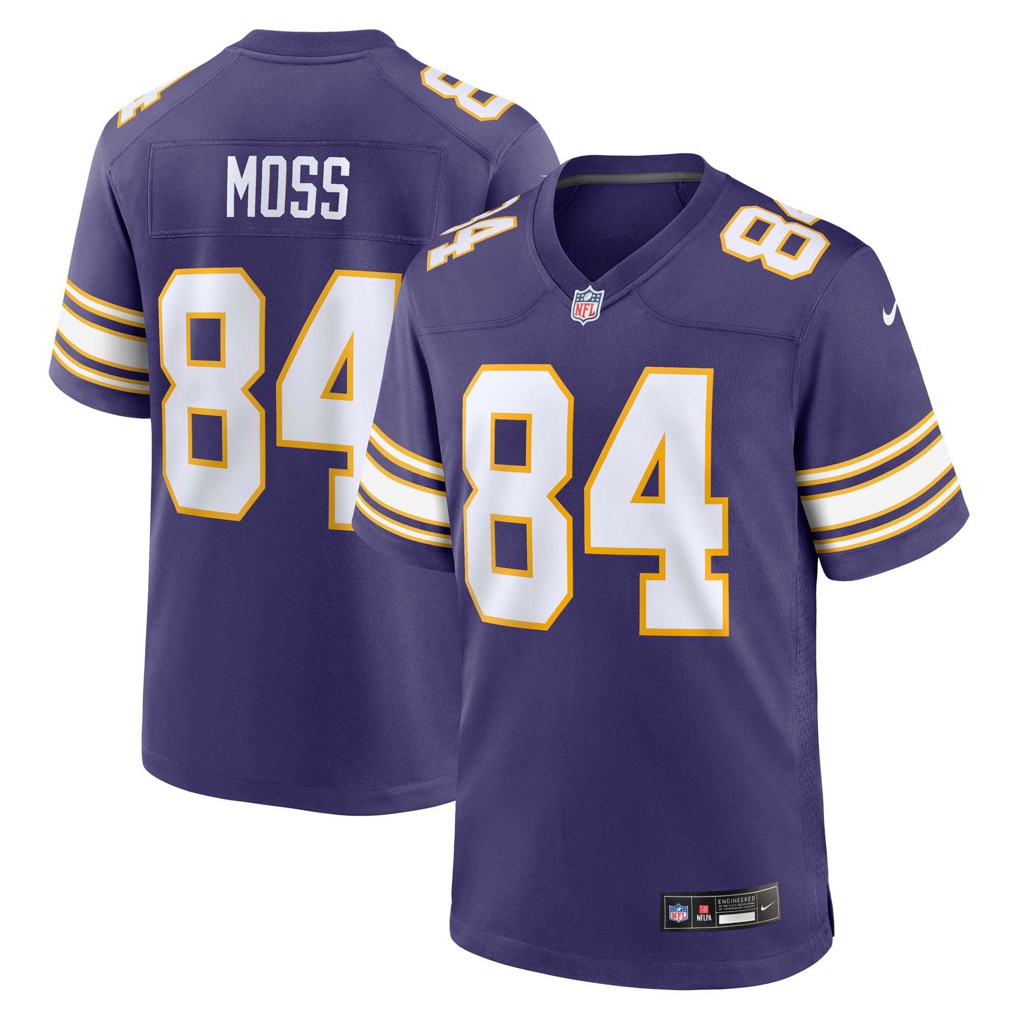 Randy Moss Minnesota Vikings Alternate Retired Player Game Jersey - Purple