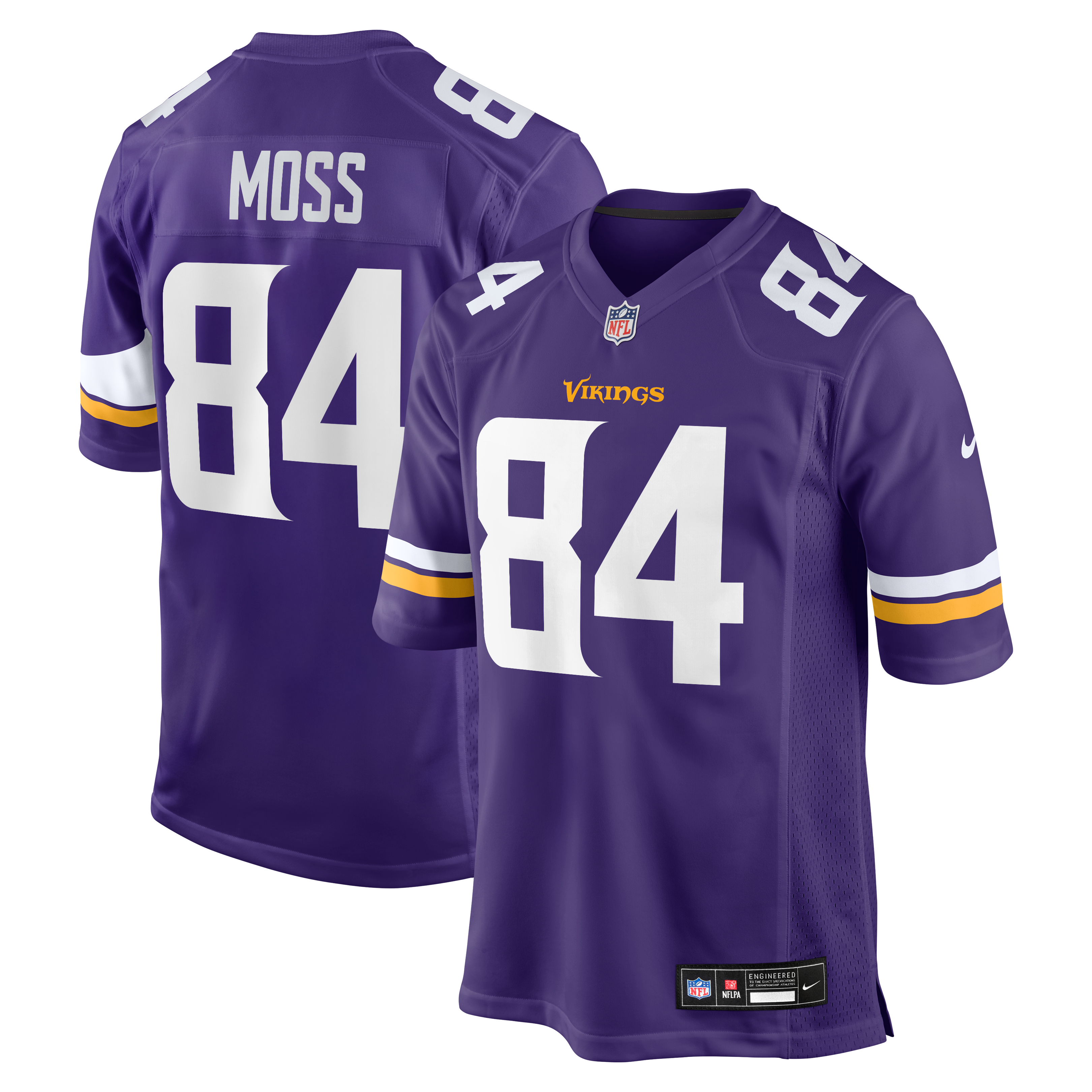 Randy Moss Minnesota Vikings Game Retired Player Jersey - Purple - Image 2
