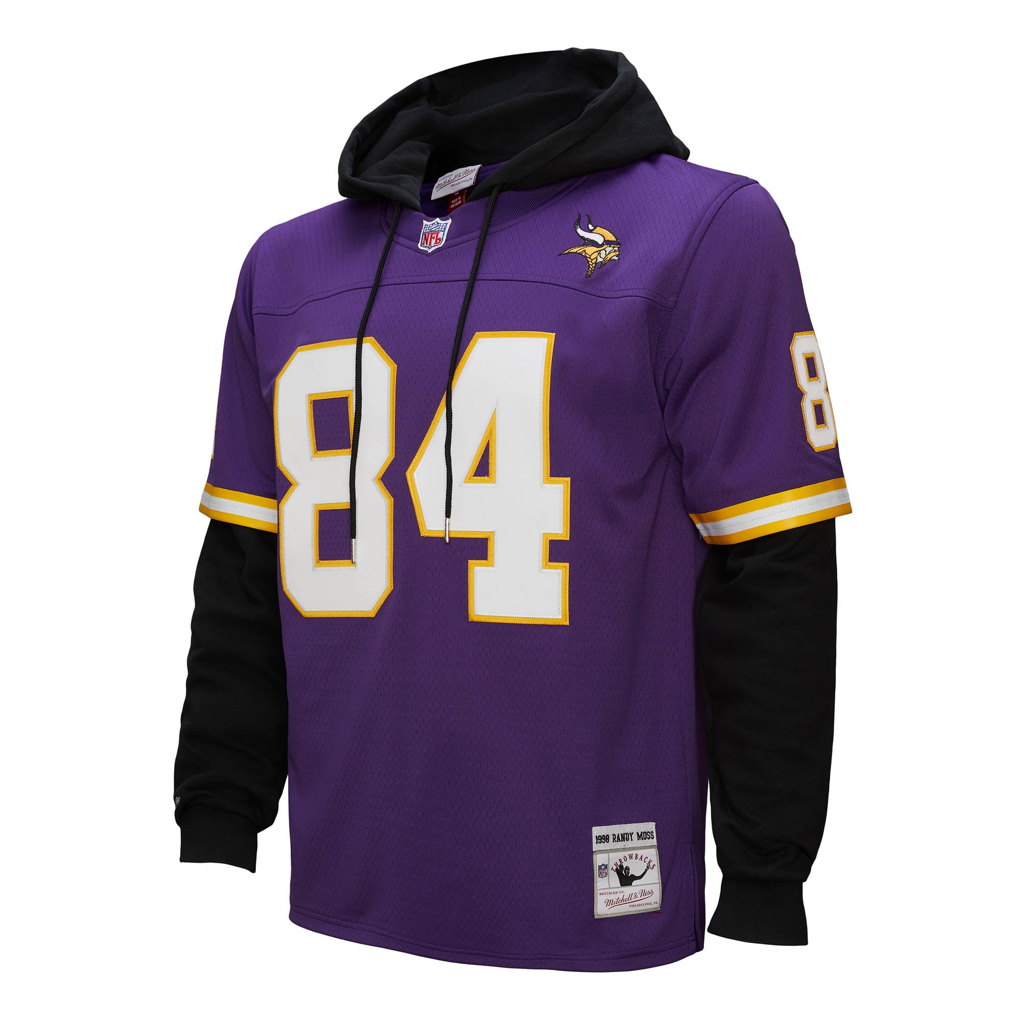 Randy Moss Minnesota Vikings Player Name & Number Hoodie Legacy Jersey - Purple - Image 9
