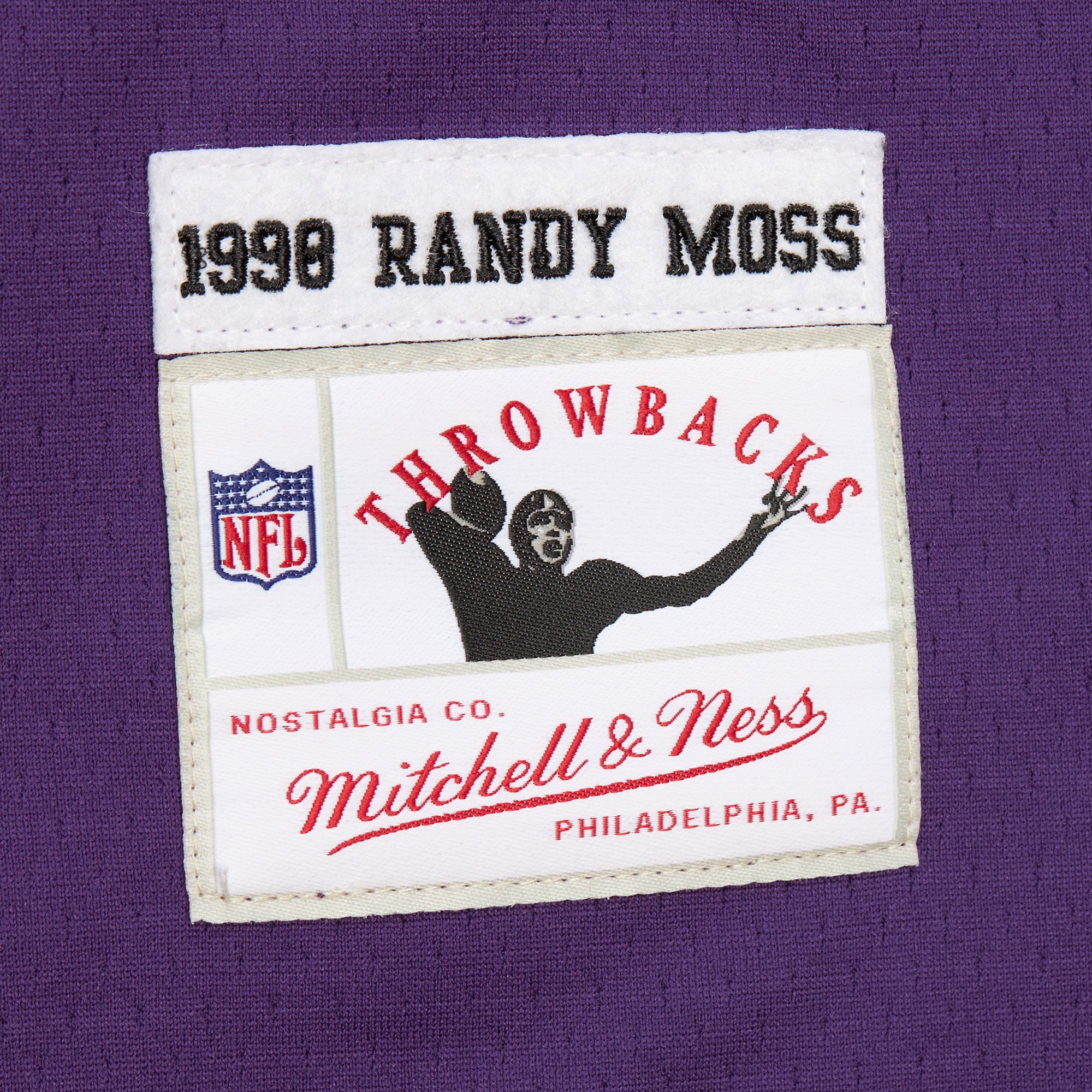 Randy Moss Minnesota Vikings Player Name & Number Hoodie Legacy Jersey - Purple - Image 5