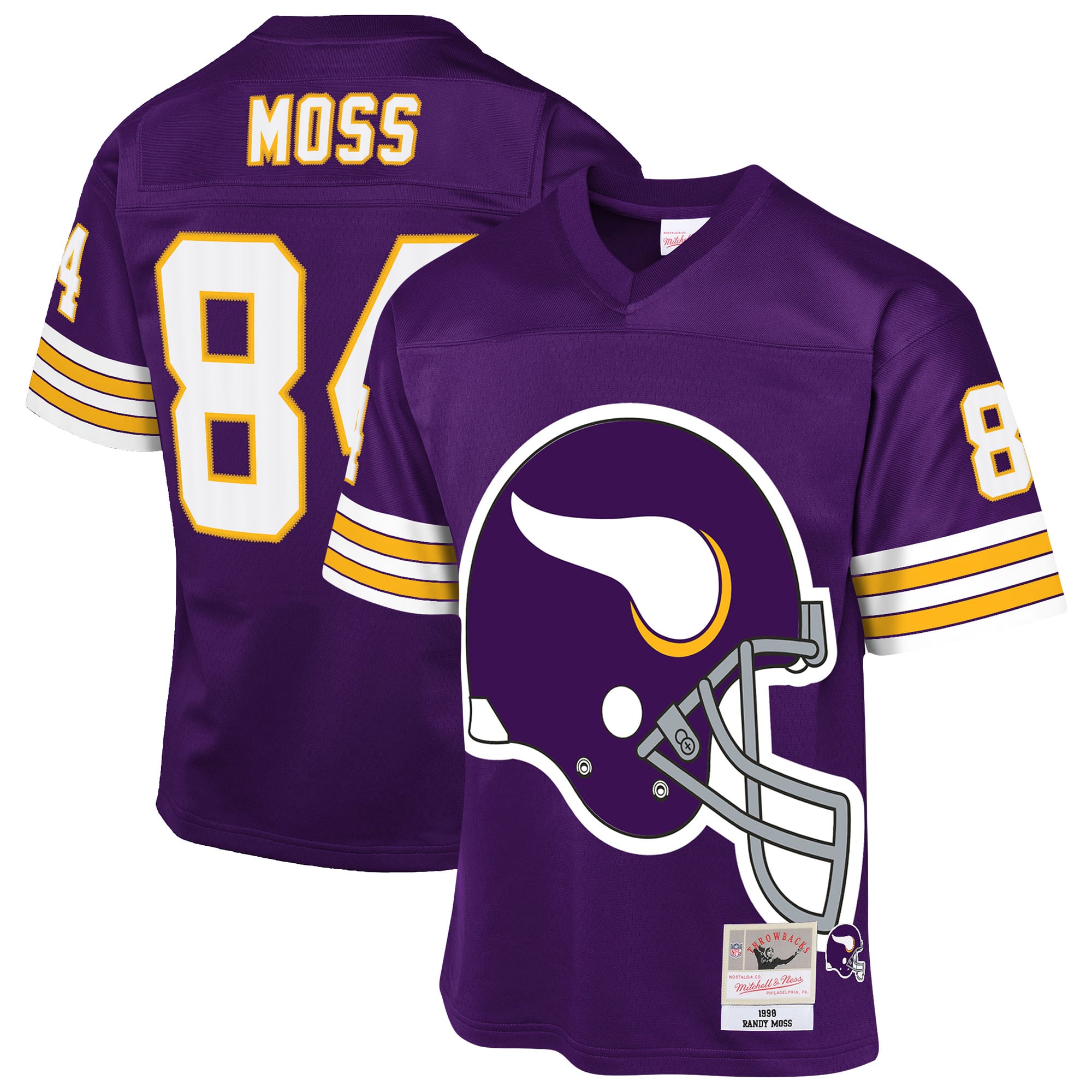 Randy Moss Minnesota Vikings Youth 1998 Throwback Fashion Jersey - Purple - Image 2