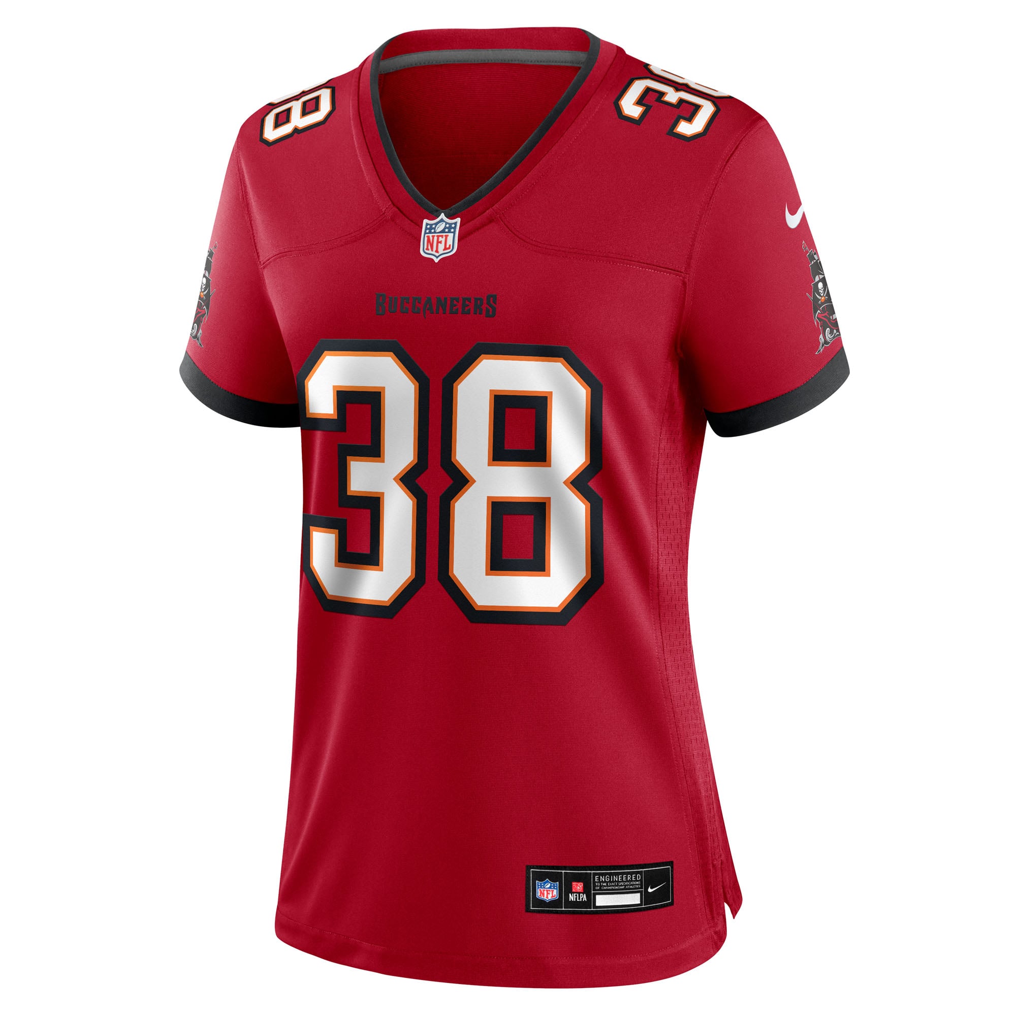 Rashad Wisdom Tampa Bay Buccaneers Women's Team Game Jersey - Red - Image 3
