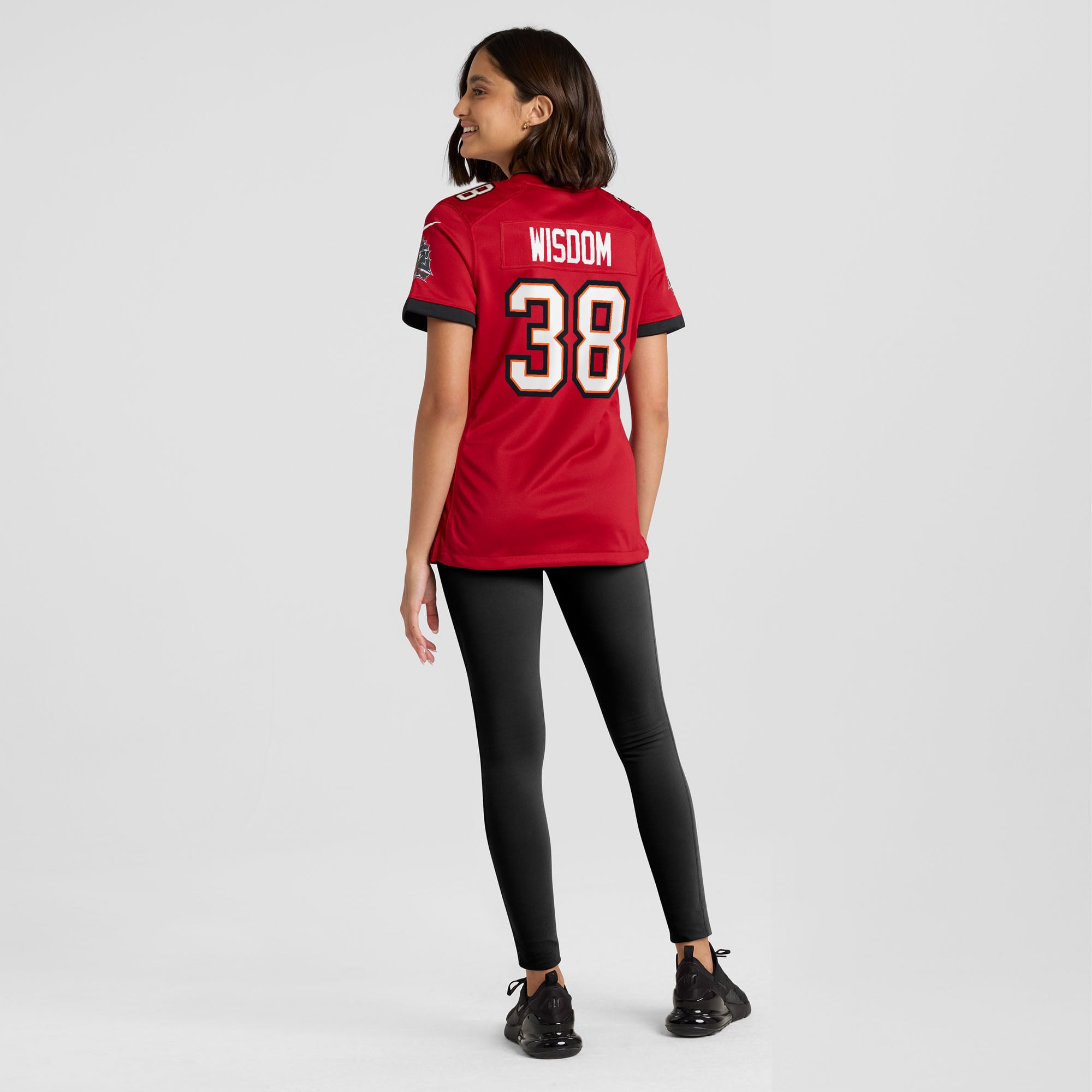 Rashad Wisdom Tampa Bay Buccaneers Women's Team Game Jersey - Red - Image 6