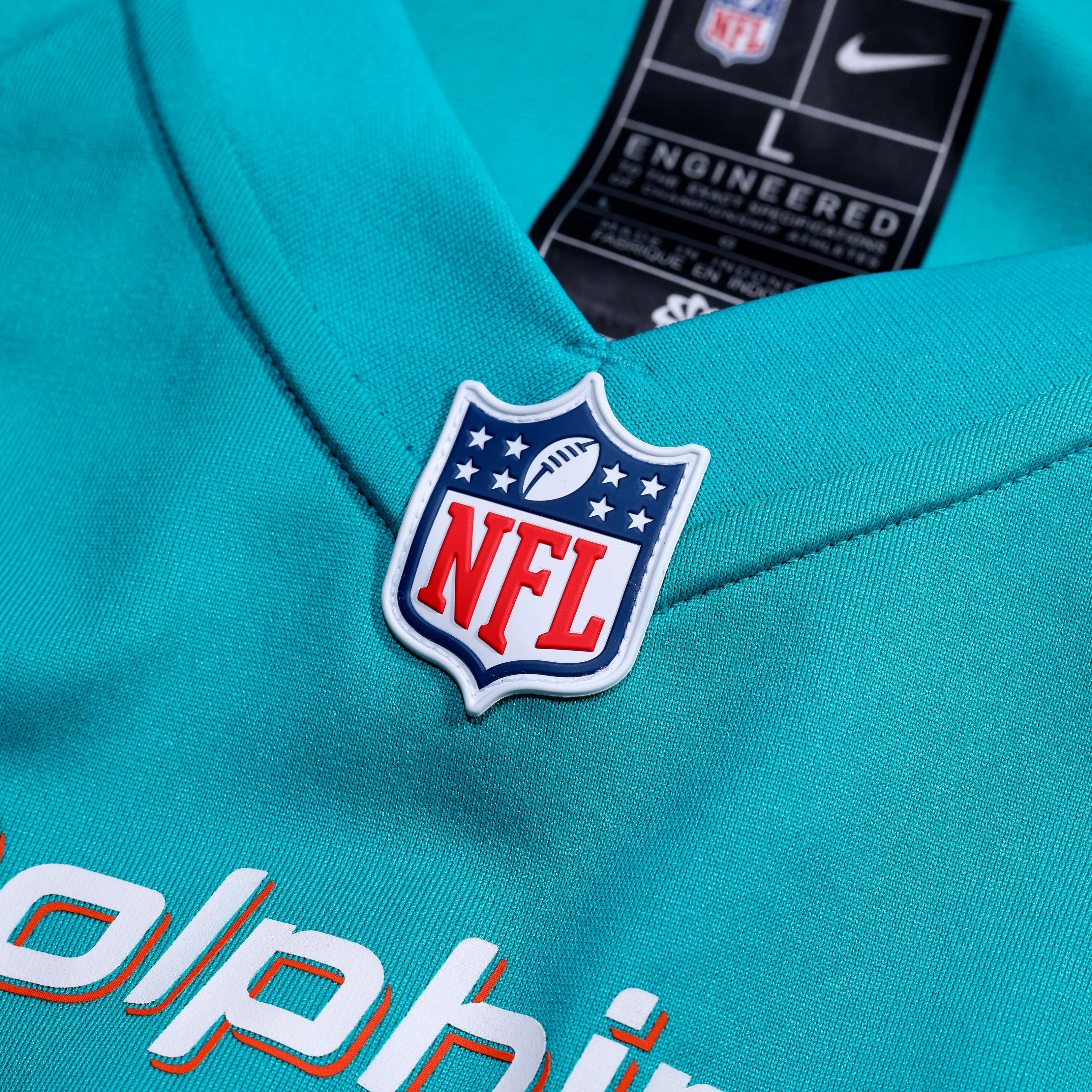 Rashard Lawrence Miami Dolphins Team Game Jersey - Aqua - Image 5