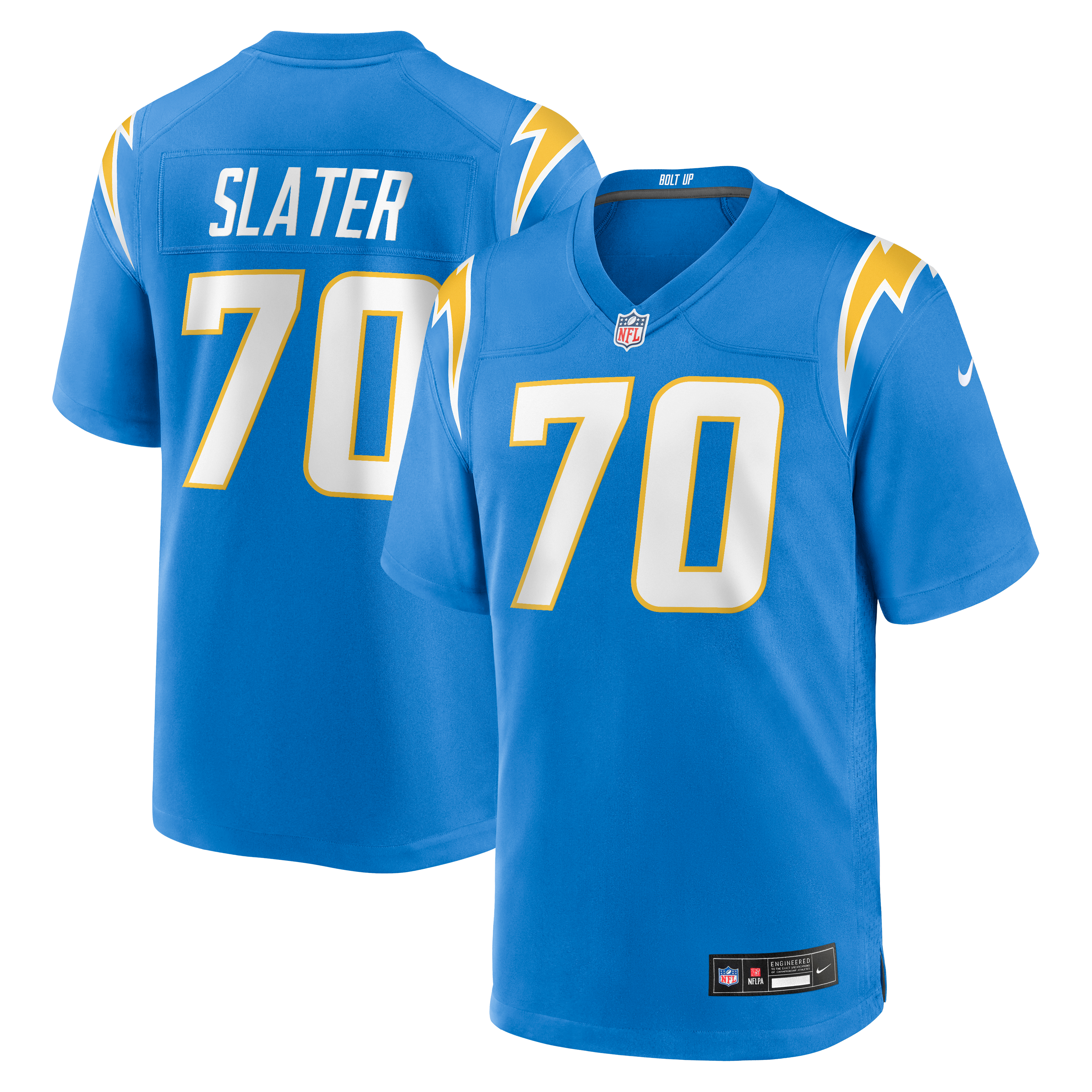 Rashawn Slater Los Angeles Chargers Game Jersey - Powder Blue - Blue - Image 2
