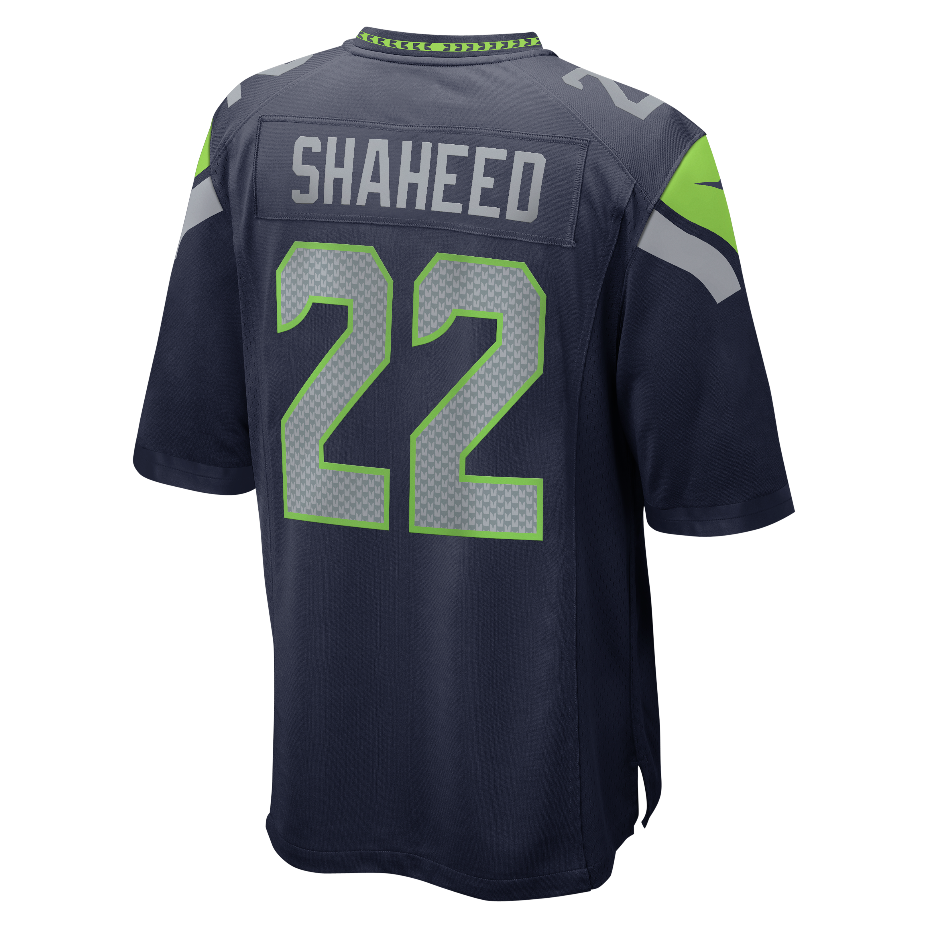 Rashid Shaheed Seattle Seahawks Game Jersey - White - College Navy - Image 4