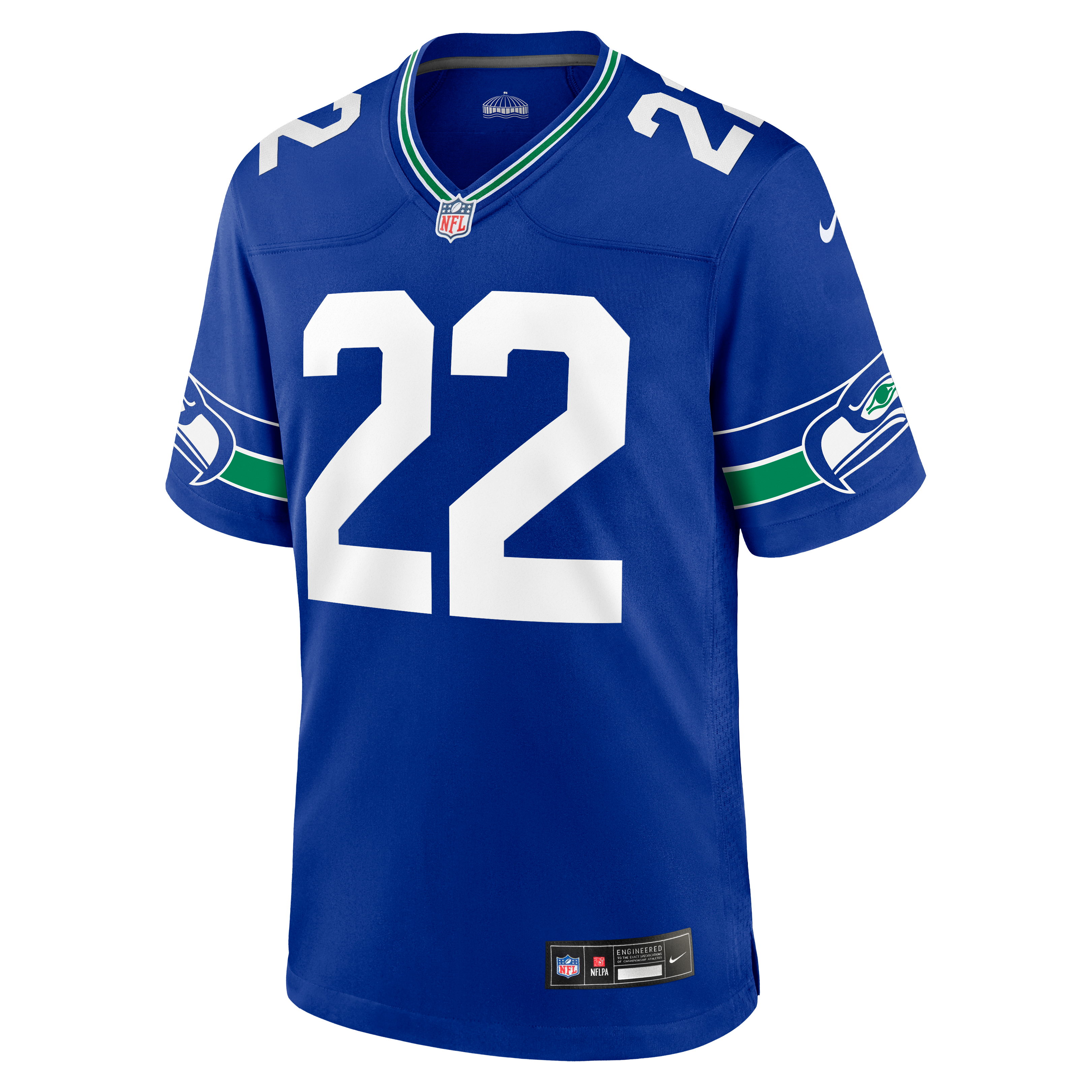 Rashid Shaheed Seattle Seahawks Game Jersey - White - Royal - Image 3