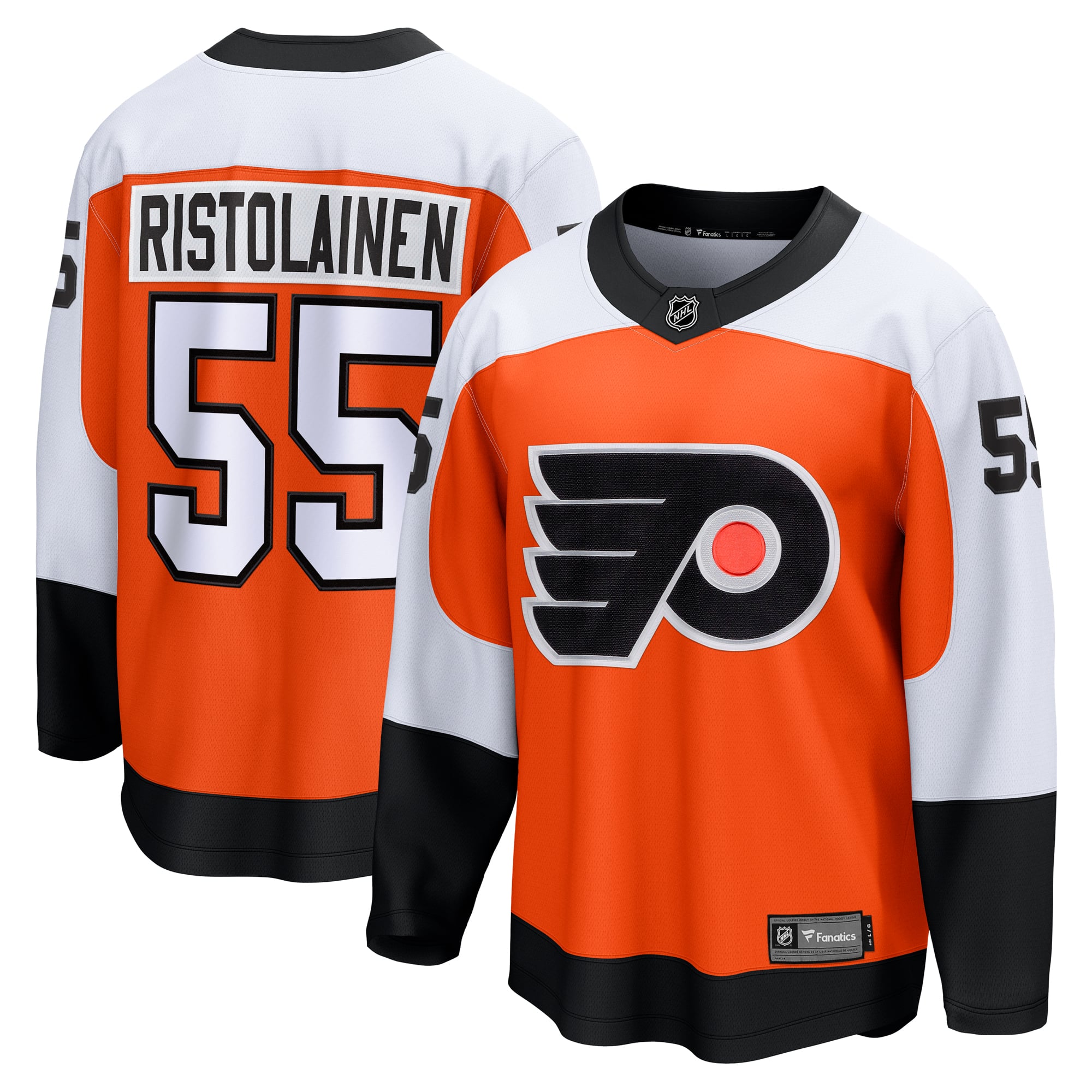 Rasmus Ristolainen Philadelphia Flyers Home Breakaway Jersey - Orange - Image 2