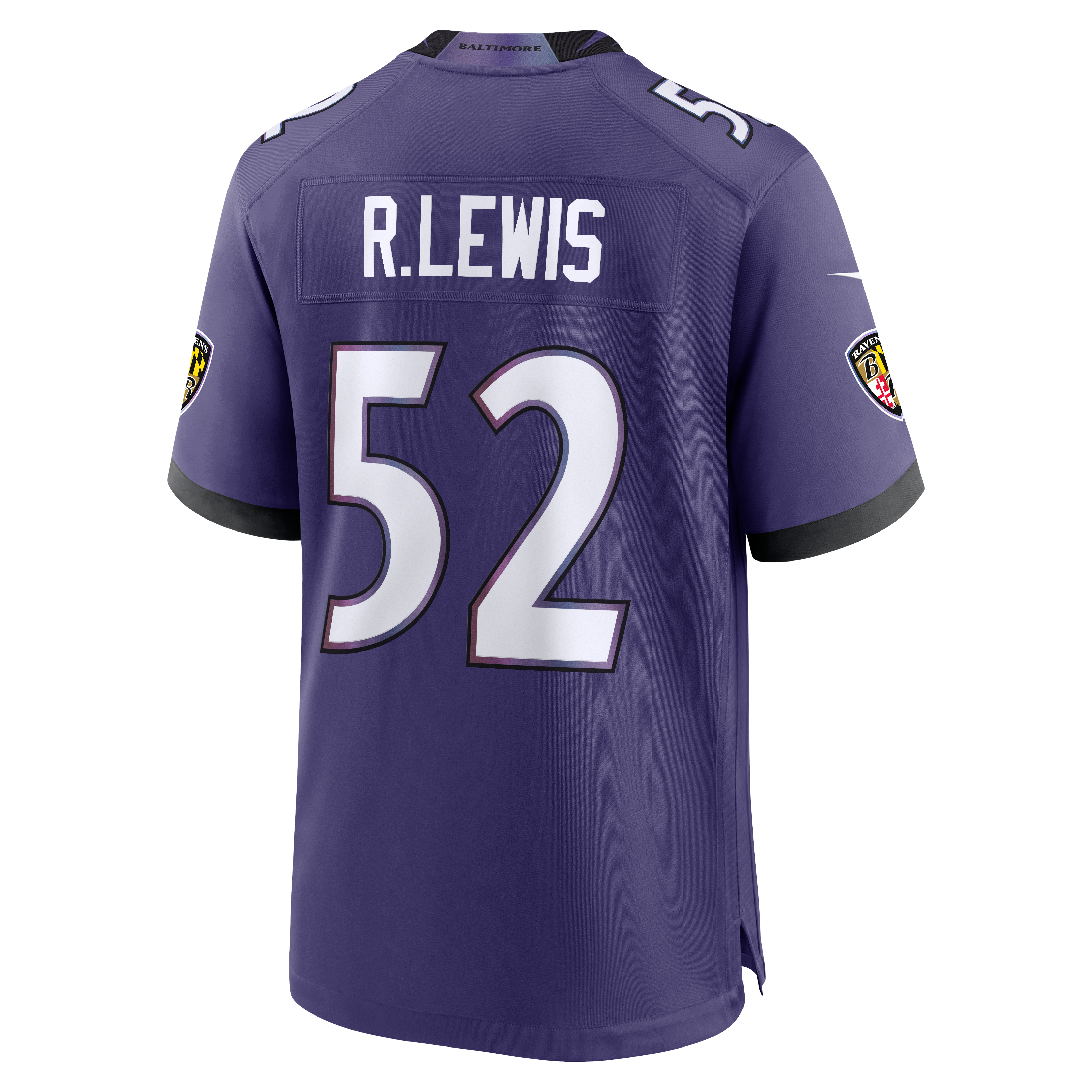 Ray Lewis Baltimore Ravens Team Retired Player Game Jersey - Purple - Image 4