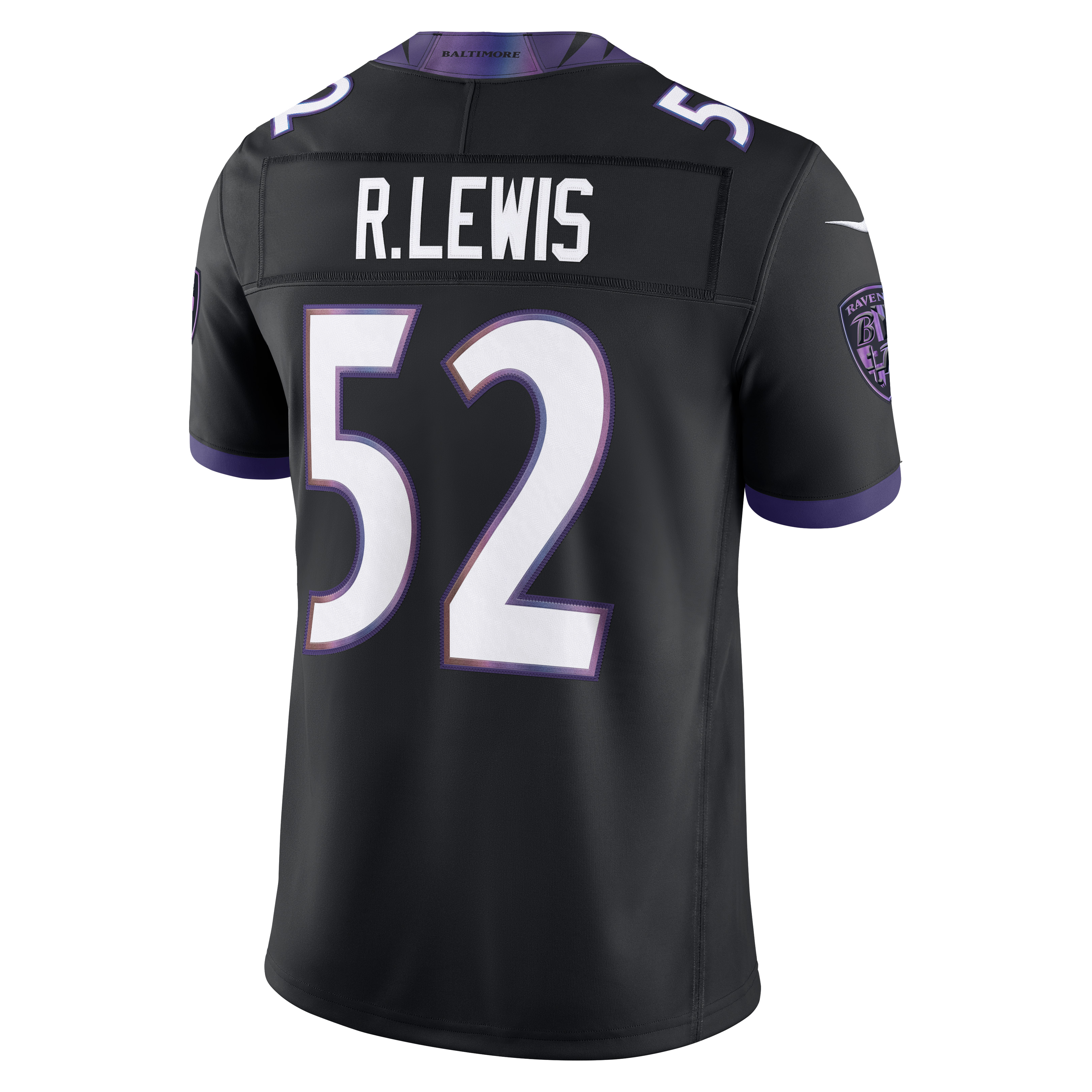 Ray Lewis Baltimore Ravens Vapor F.U.S.E. Stitched Retired Limited Jersey - Black - Image 4