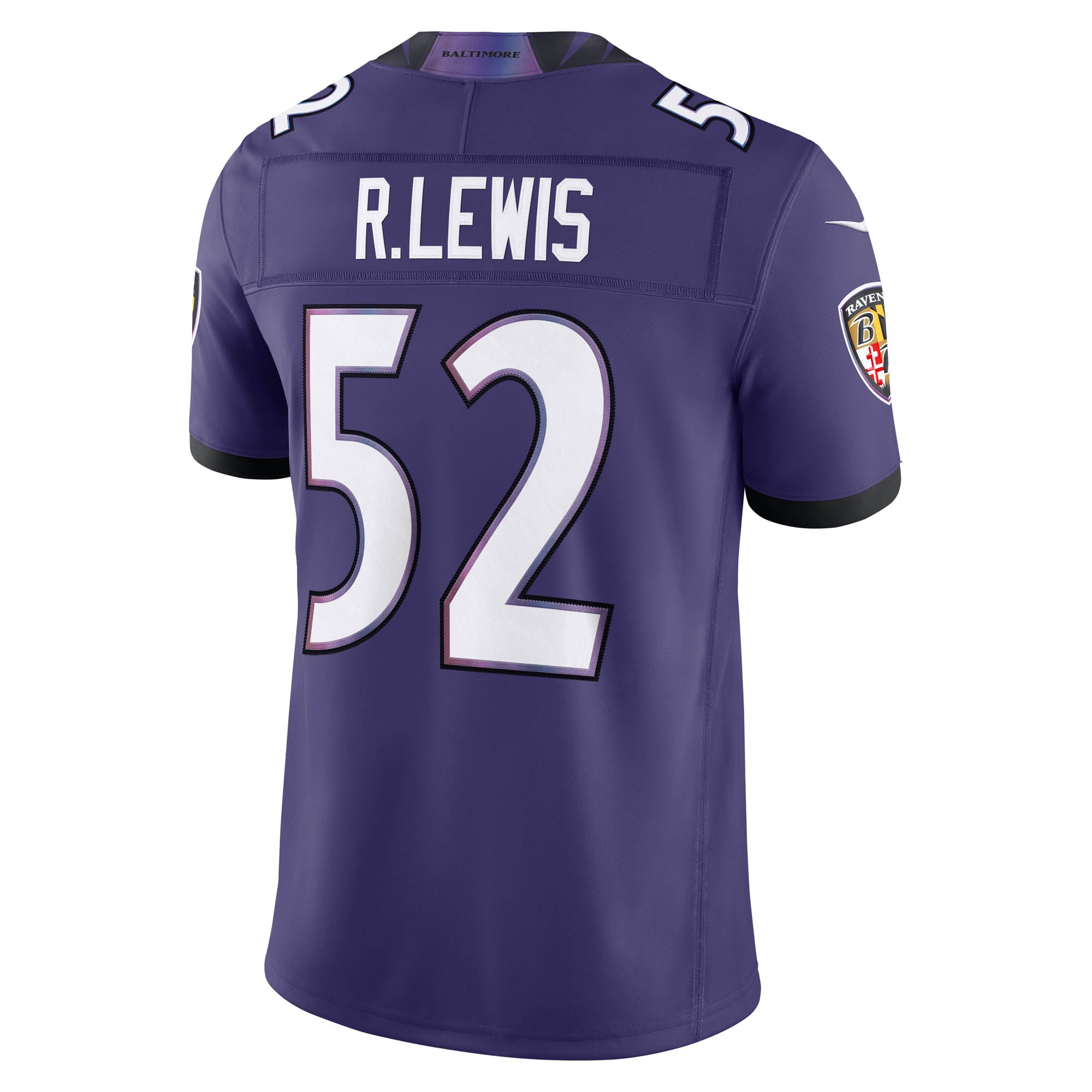 Ray Lewis Baltimore Ravens Vapor F.U.S.E. Stitched Retired Limited Jersey - Purple - Image 4