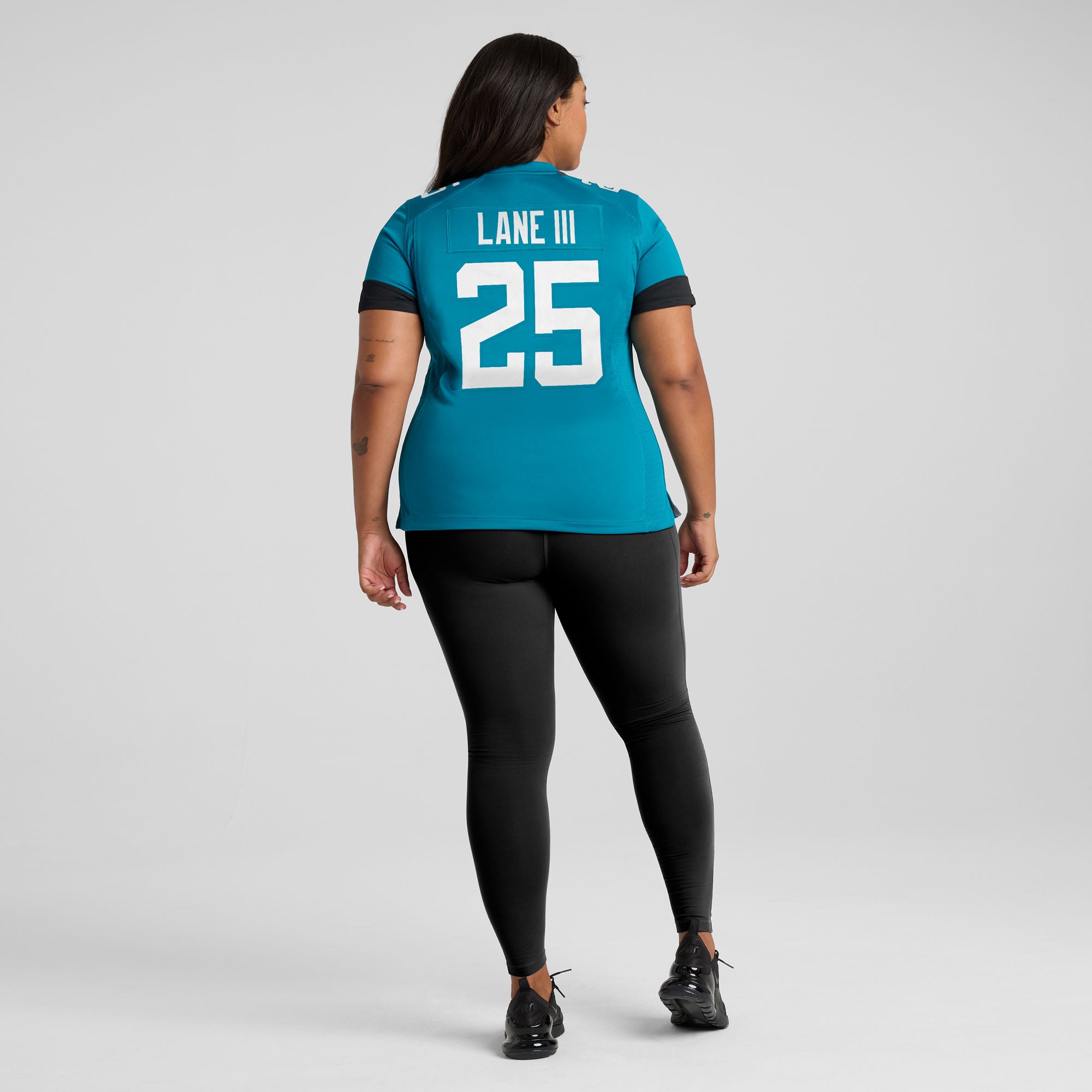 Rayuan Lane III Jacksonville Jaguars Women's Team Game Jersey - Teal - Image 8