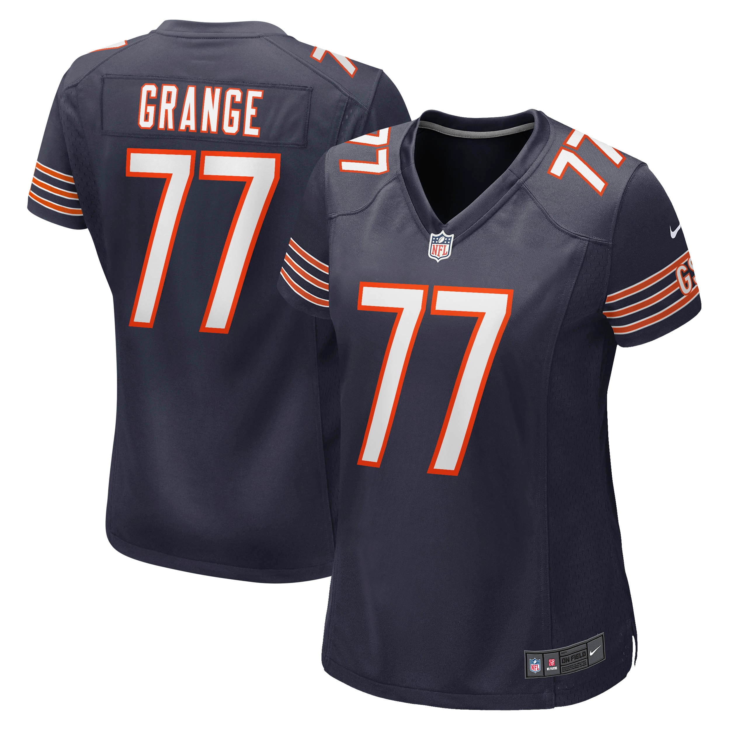 Red Grange Chicago Bears Women's Retired Player Jersey - Navy - Image 2