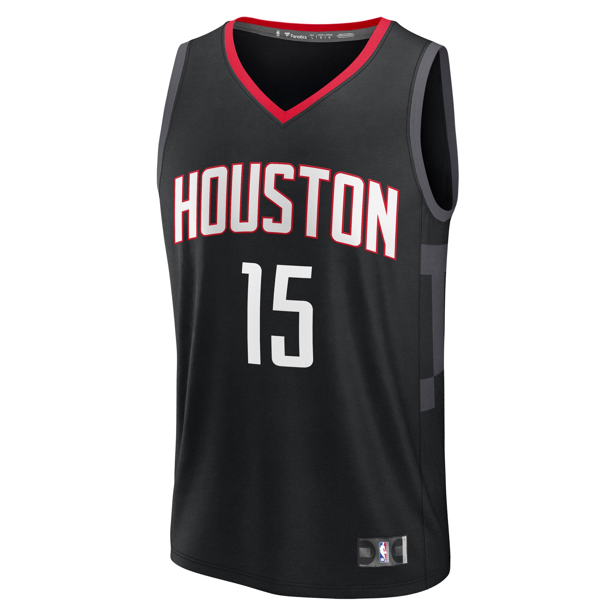 Reed Sheppard Houston Rockets Fast Break Player Jersey - Statement Edition - Black - Image 3