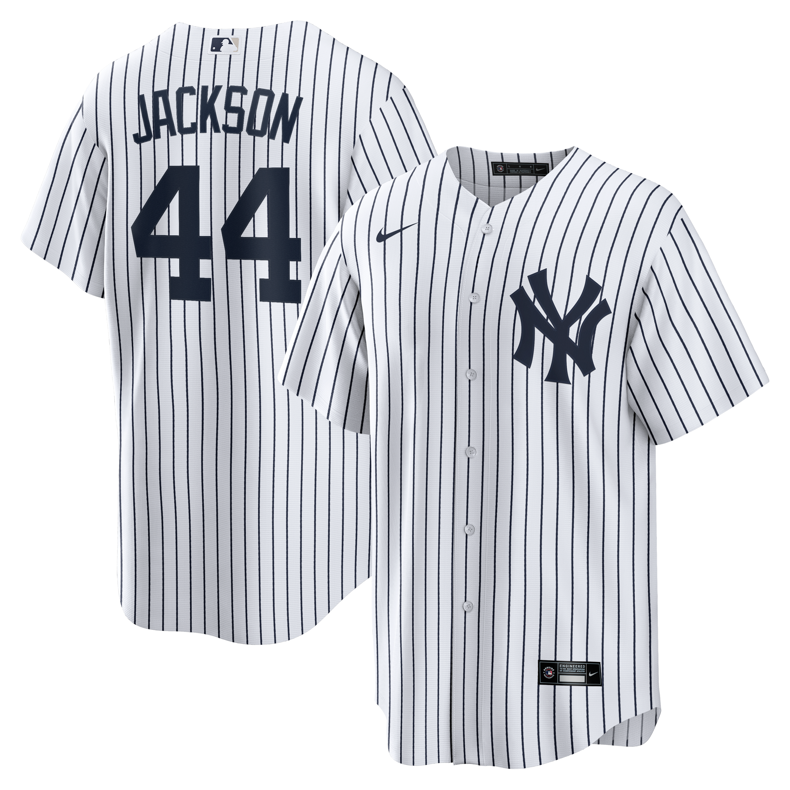Reggie Jackson New York Yankees Home Retired Player Jersey - White