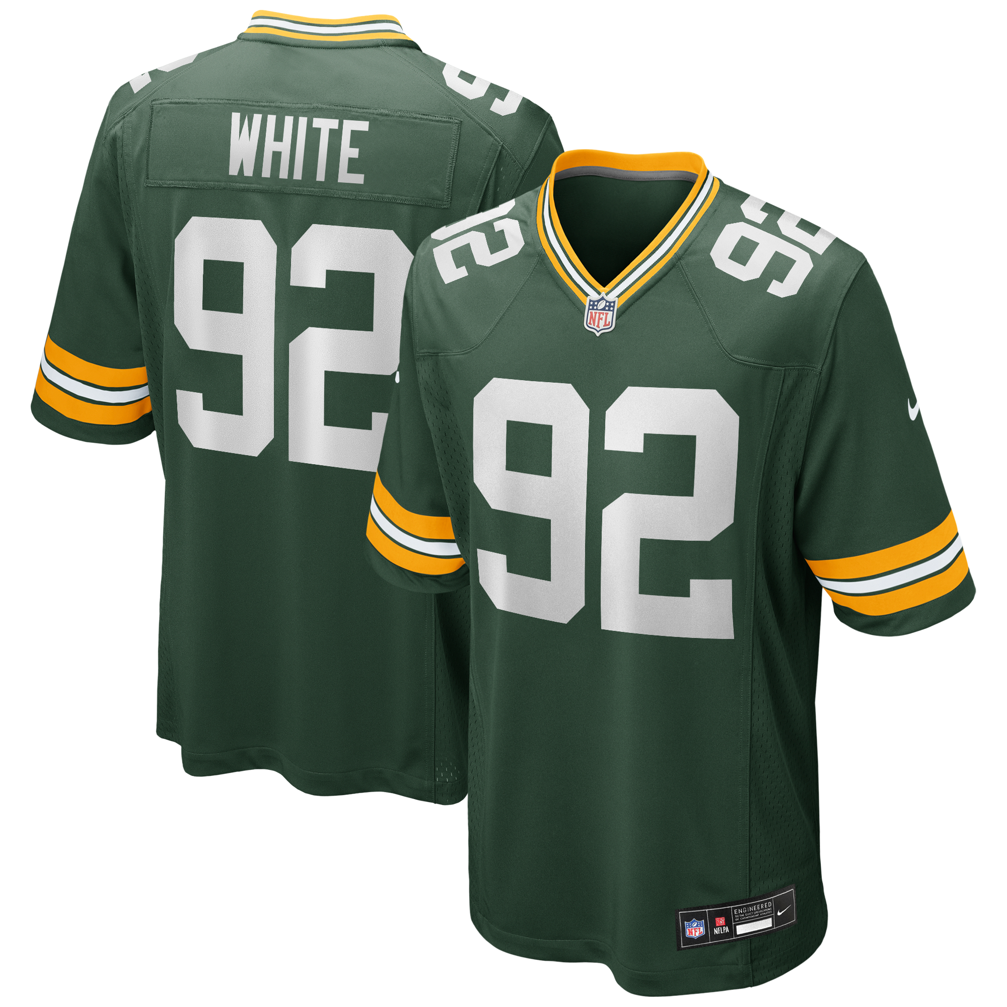 Reggie White Green Bay Packers Game Retired Player Jersey - Green