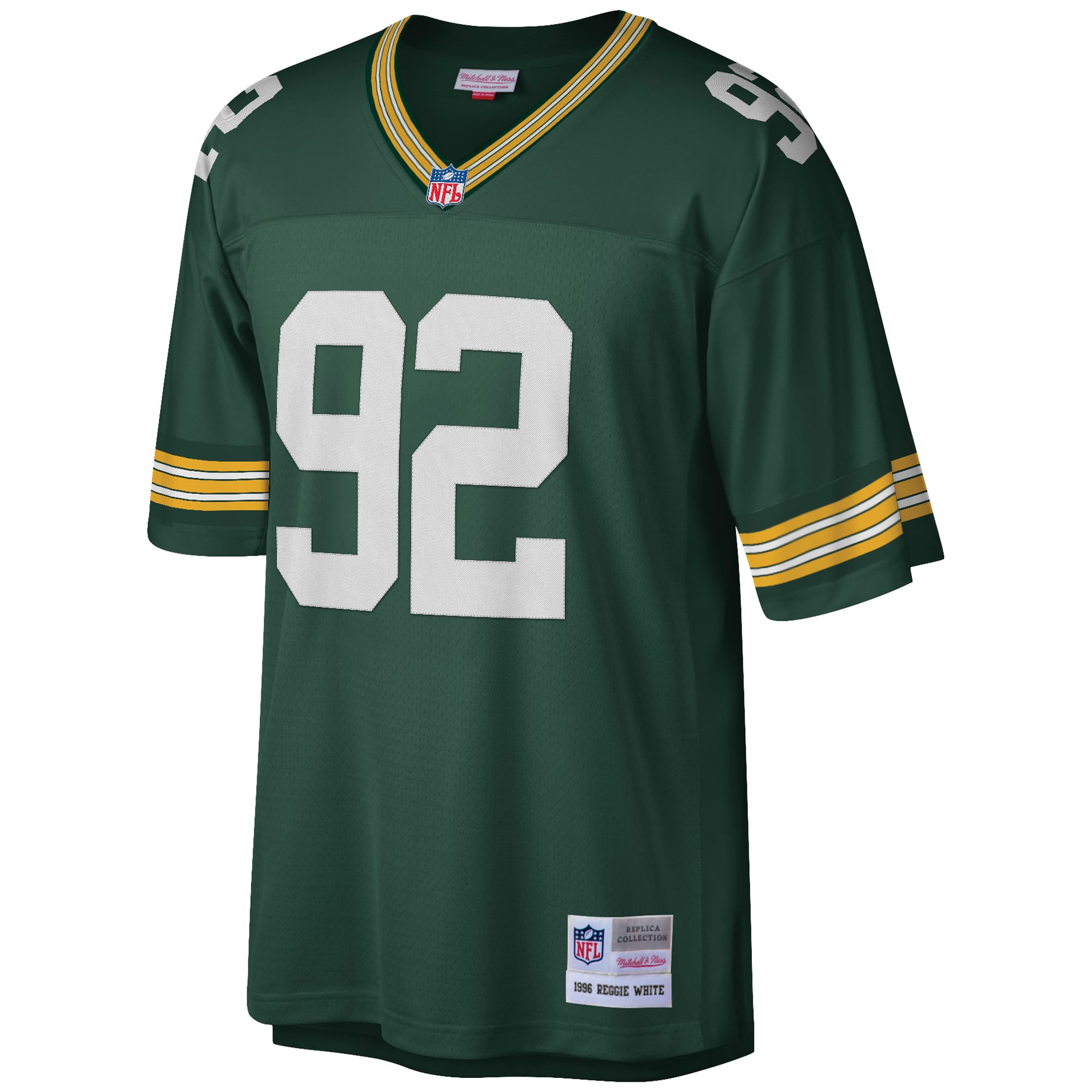 Reggie White Green Bay Packers Big & Tall 1996 Retired Player Jersey - Green - Image 3